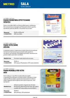 Anteprima del volantino Metro Detergenza Professionale catalogo valido a partire dal 11.09.2025 | Pagina: 35 | Prodotti: Panno microfibra