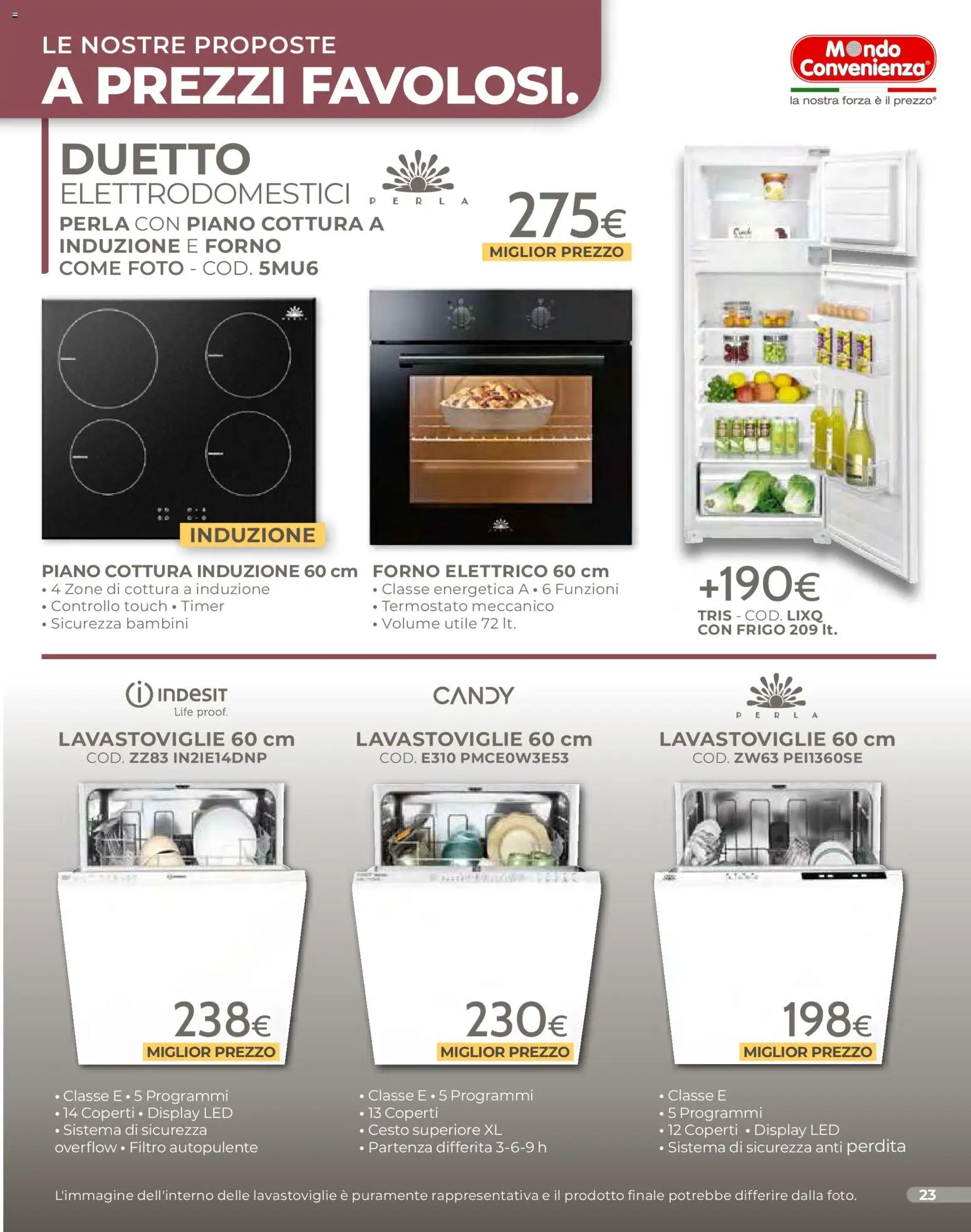 Volantino Mondo Convenienza del 01.01.2026 | Pagina: 25 | Prodotti: Lavastoviglie, Forno, Piano cottura induzione, Forno elettrico