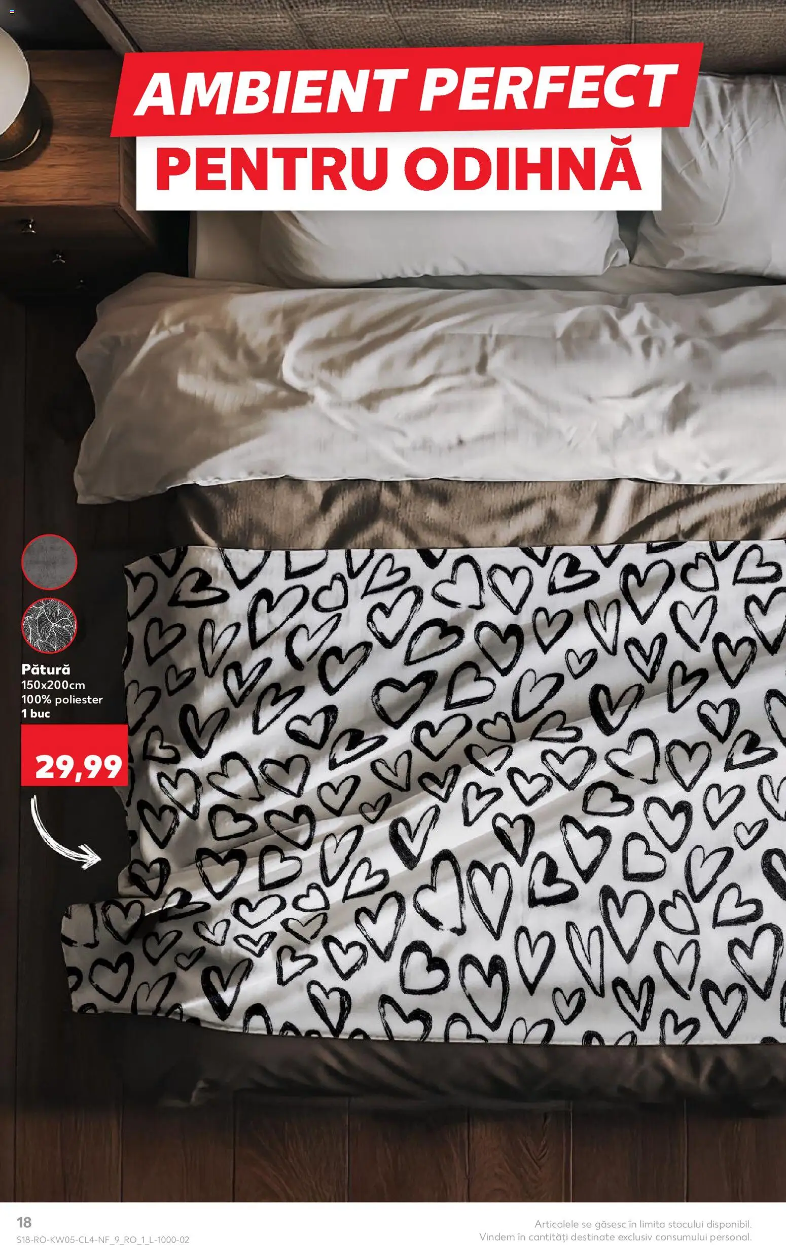 Noul catalog Kaufland – valabil de la 28.01.2026 | Pagină: 18 | Produse: Pătură