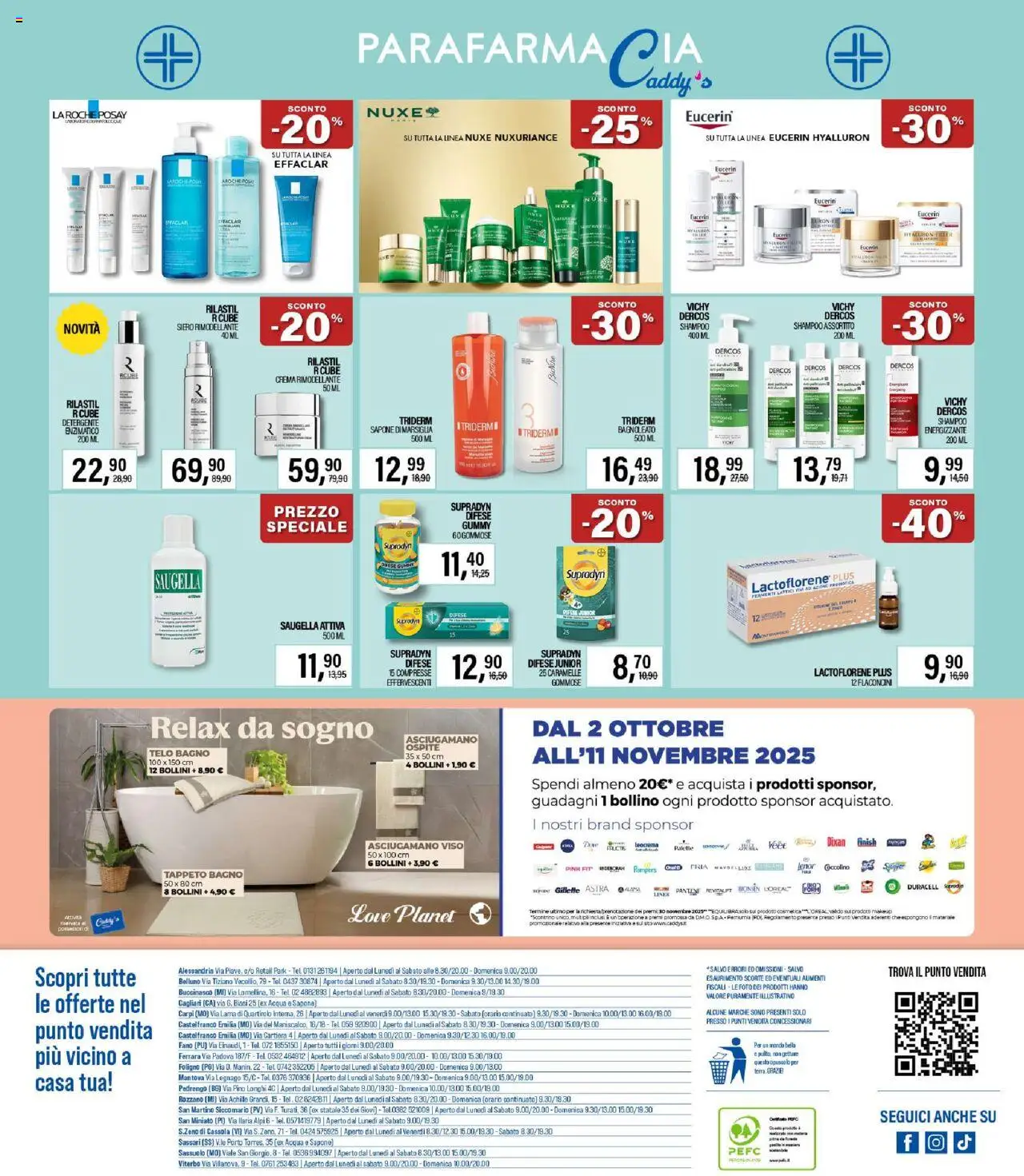 Volantino Caddy's del 02.10.2025 | Pagina: 16 | Prodotti: Shampoo, Sapone, Pampers, Tappeto