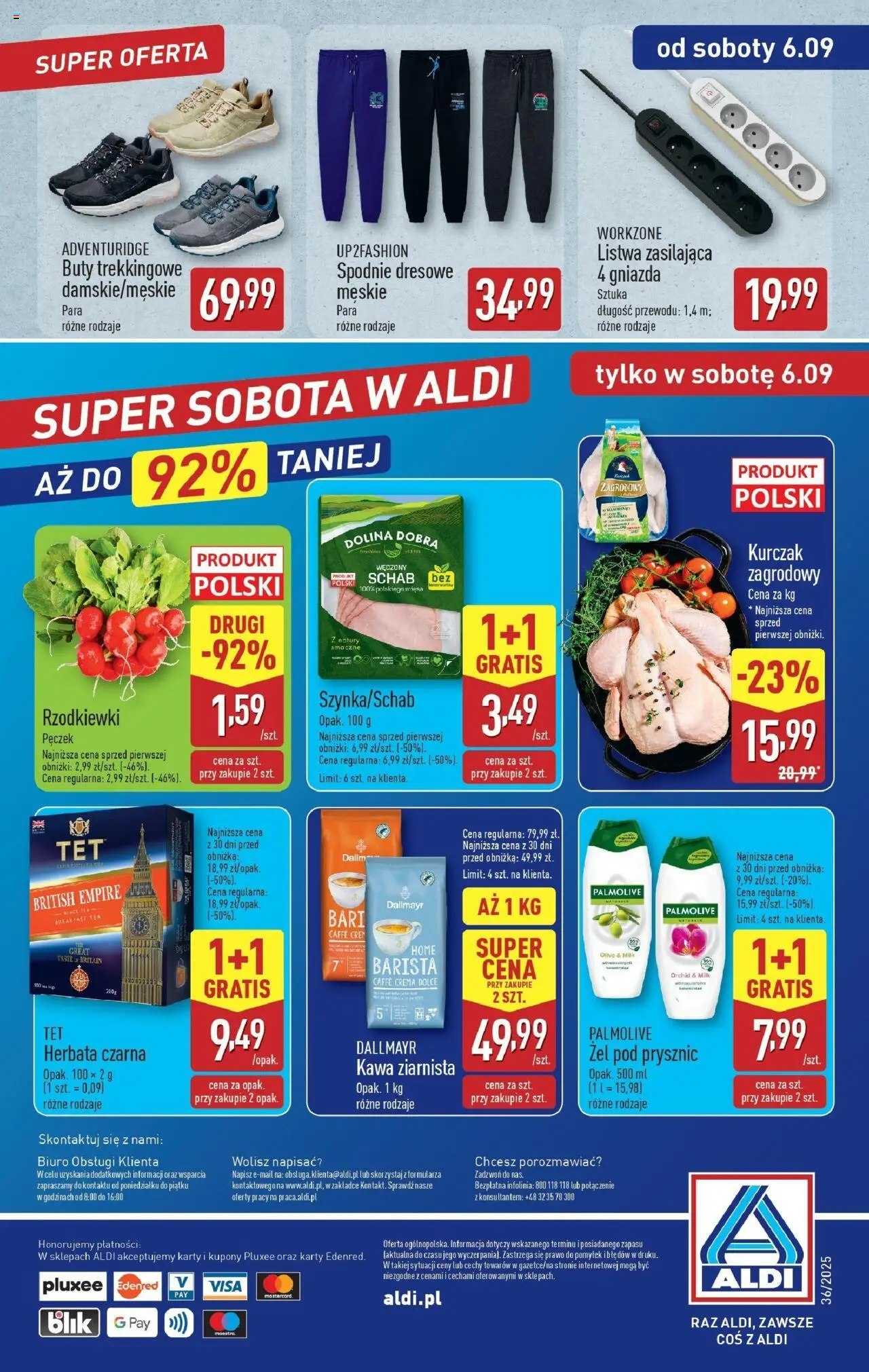 Aldi Gazetka - Okazje na weekend od 04.09.2025 | Strona: 10 | Produkty: Spodnie, Kurczak, Schab, Herbata