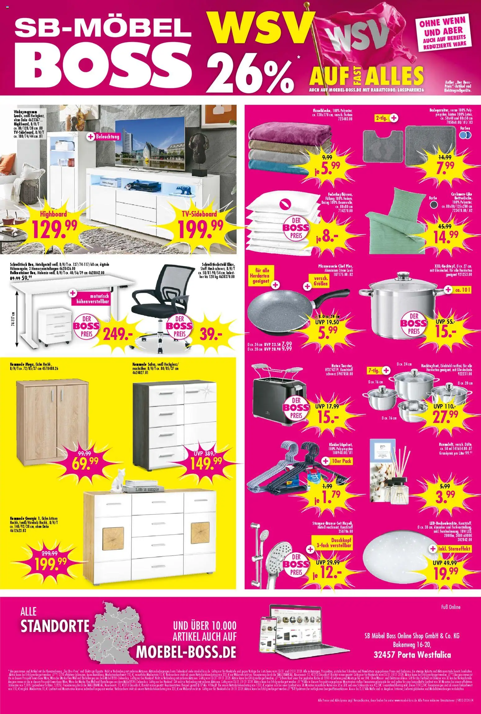 SB Möbel Boss Prospekt 	 – gültig ab 03.01.2026 | Seite: 4