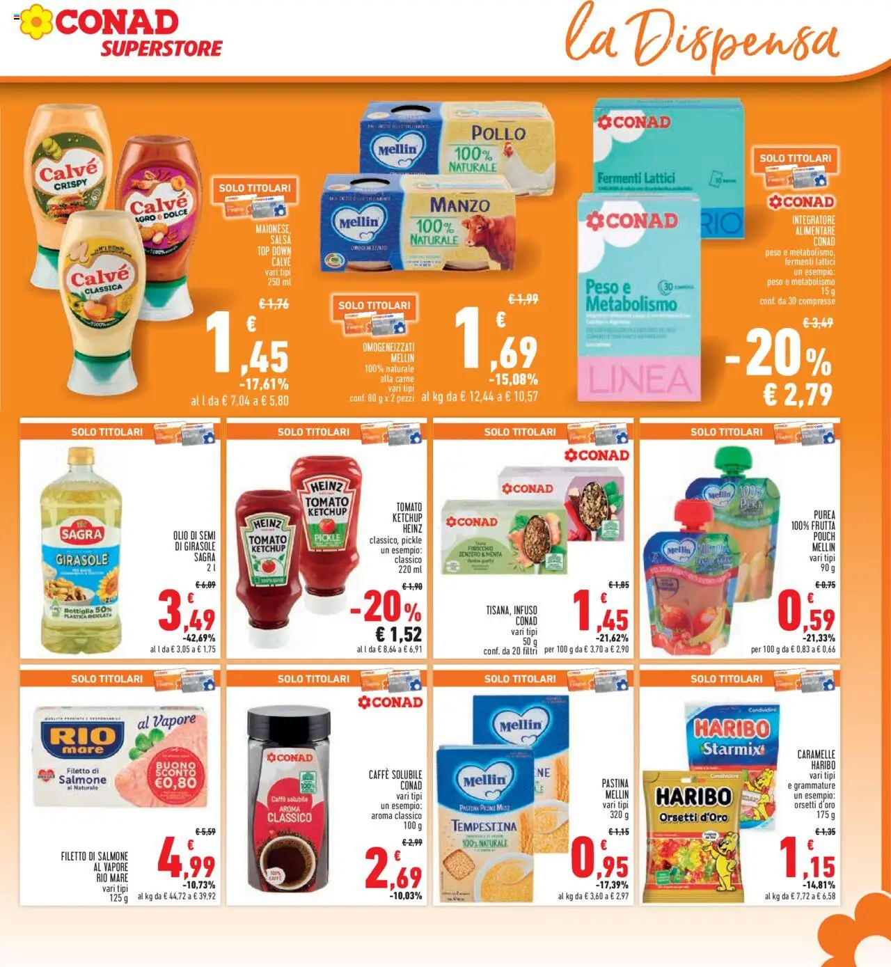Volantino Conad del 11.09.2025 | Pagina: 21 | Prodotti: Caramelle, Salsa, Top, Olio di semi di girasole
