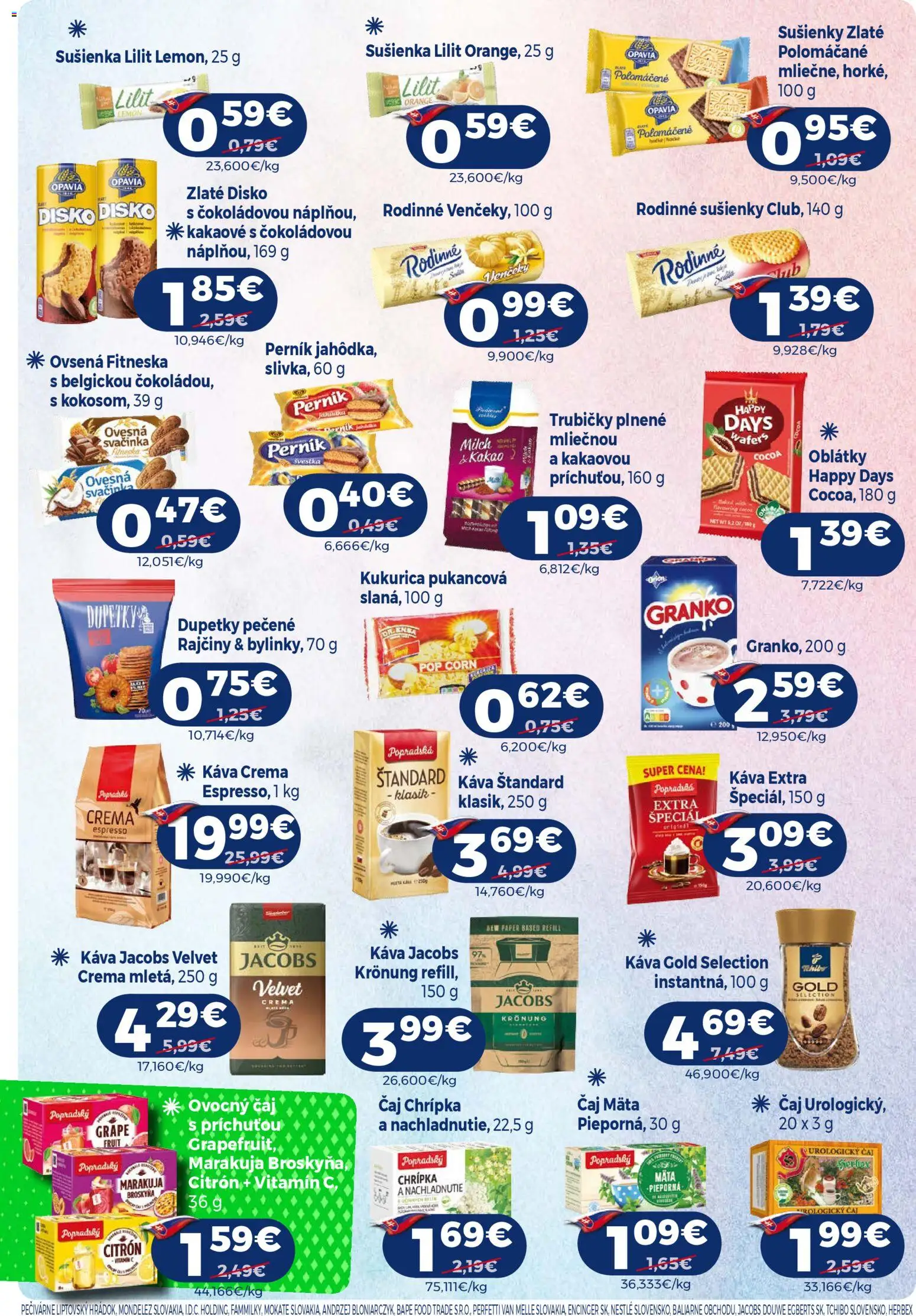 Nové Milk Agro akcie – leták je platný od 12.11.2025 | Strana: 8 | Produkty: Jacobs Velvet, Káva, Čaj, Kukurica