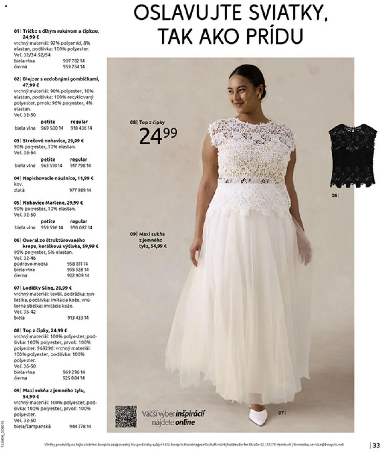 Nové Bonprix akcie – leták je platný od 31.03.2026 | Strana: 35 | Produkty: Tričko, Nohavice, Overal, Lodičky