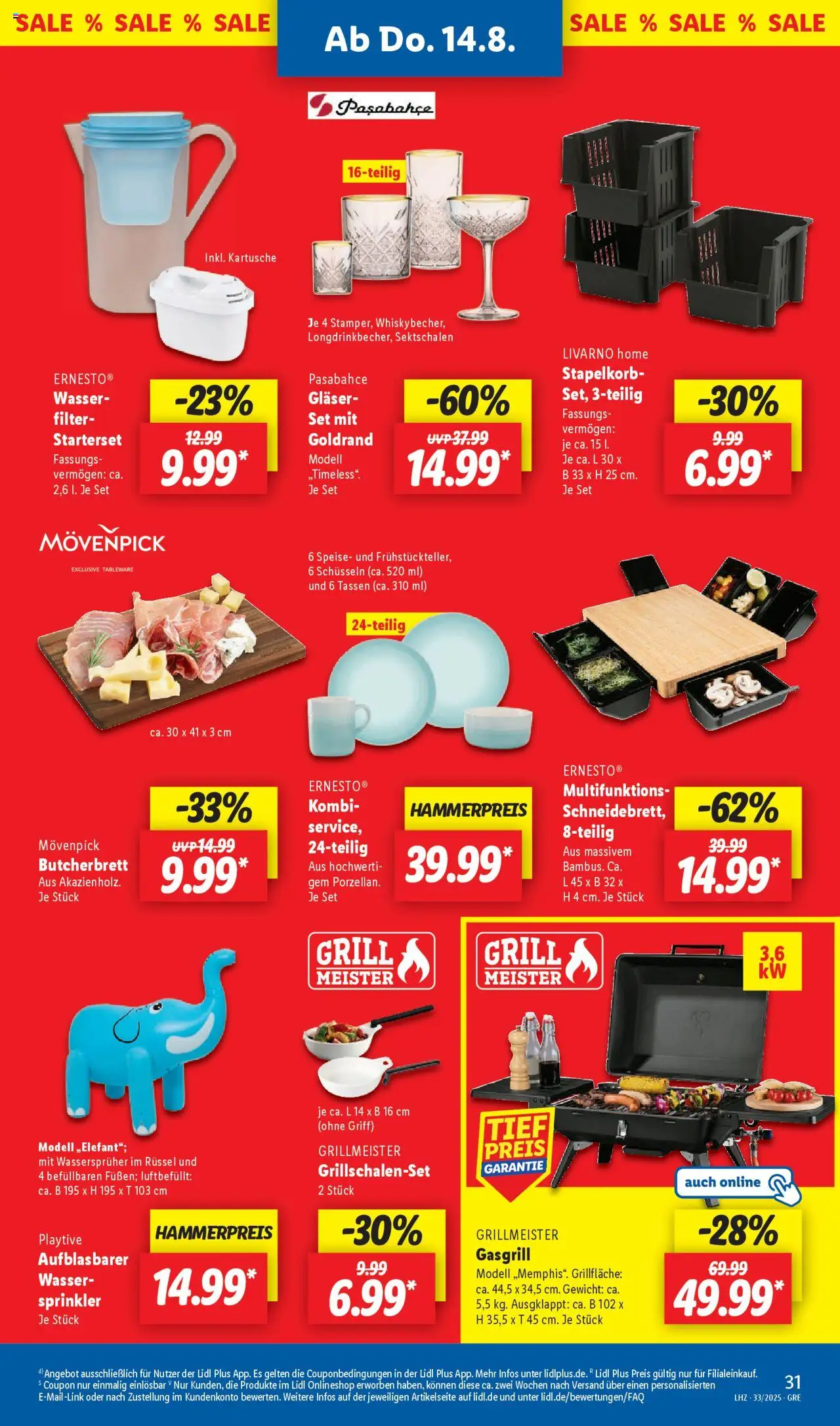 Lidl Prospekt Düsseldorf	 - gültig ab dem 11.08.2025 | Seite: 45 | Produkte: Gewicht, Grill, Wasser