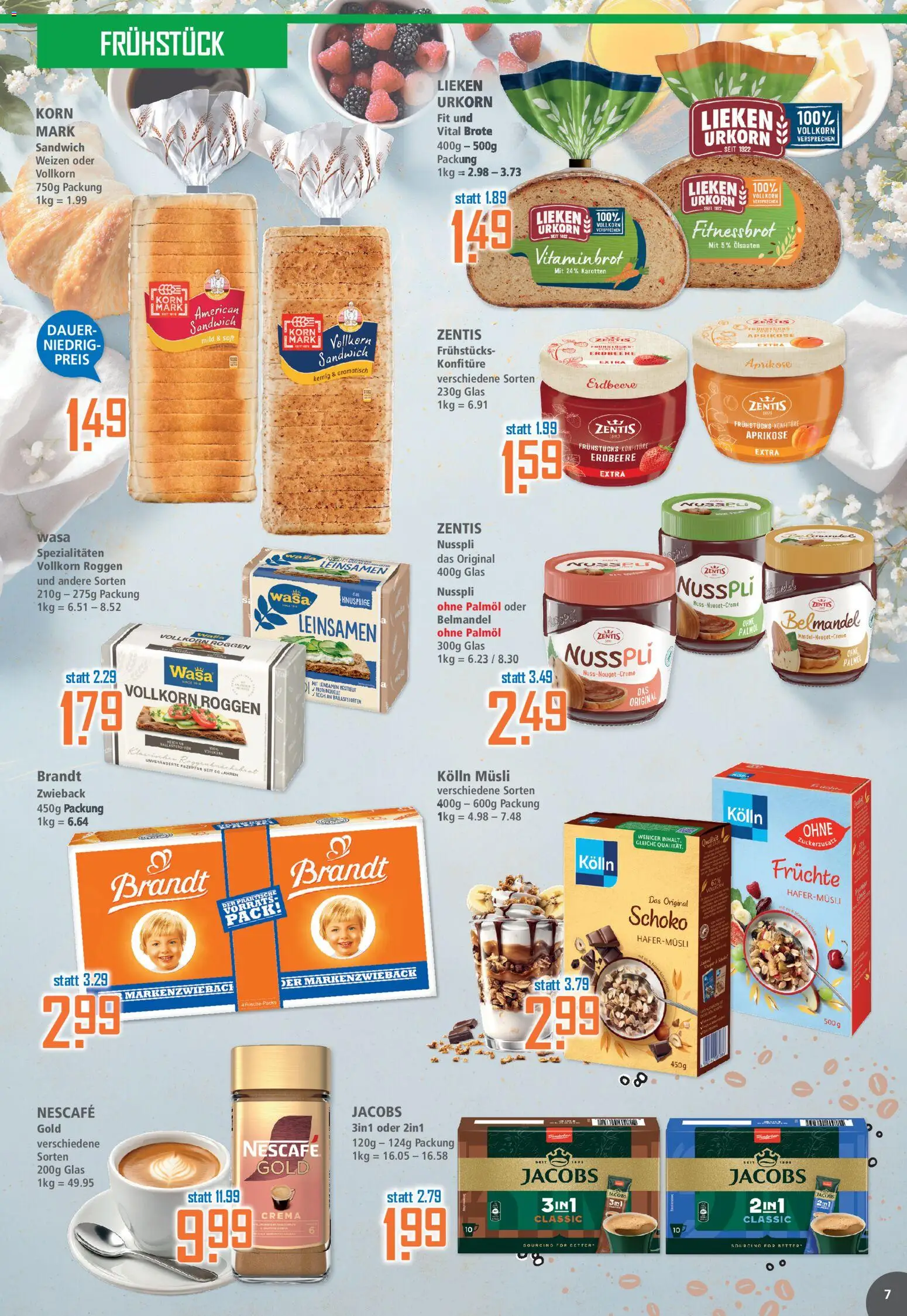 Klaas & Kock Prospekt 	 – gültig ab 27.04.2026 | Seite: 7 | Produkte: Musli, Nescafe, Kolln, Kolln musli