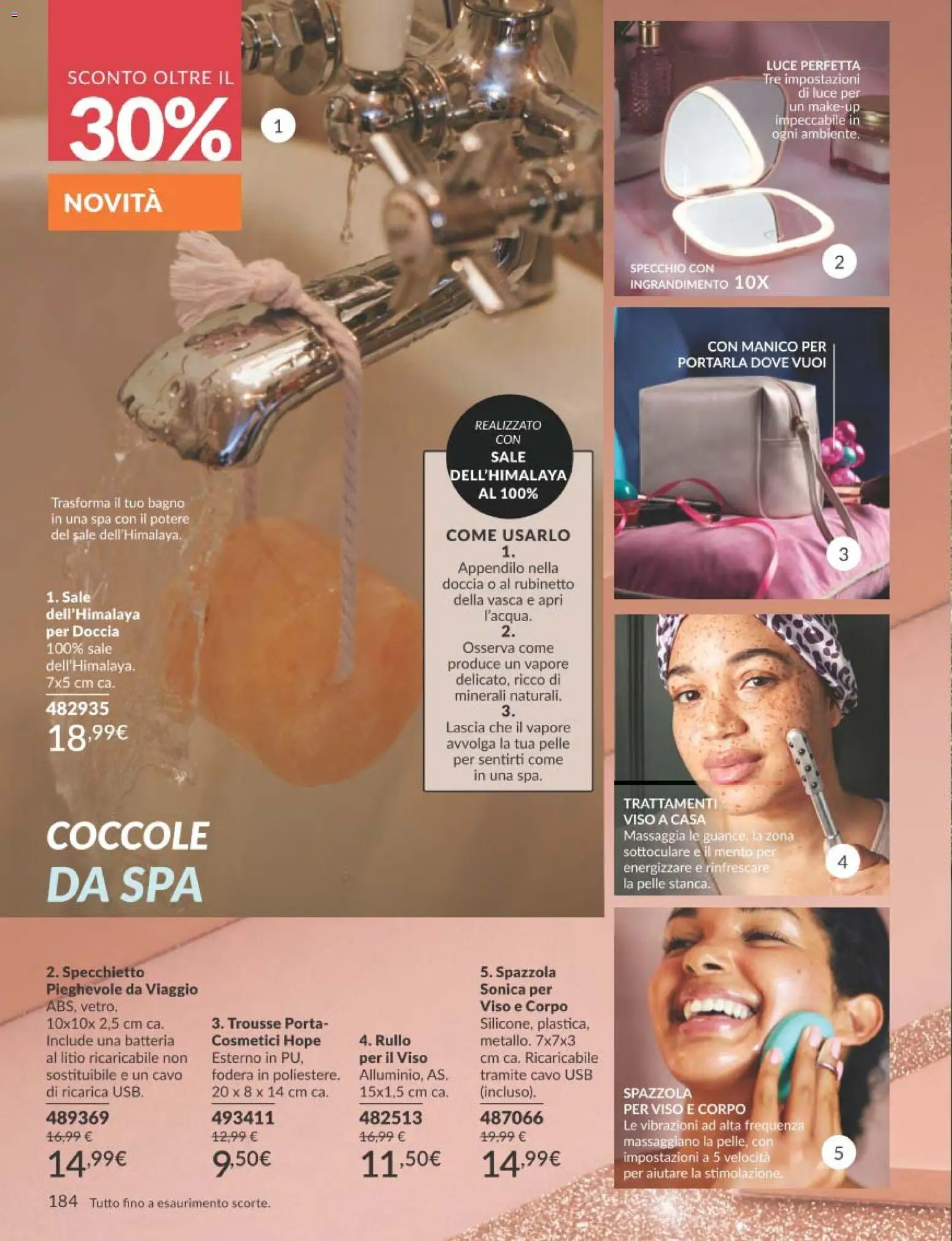 Volantino Avon del 01.12.2025 | Pagina: 184 | Prodotti: Rullo, USB, Batteria, Doccia
