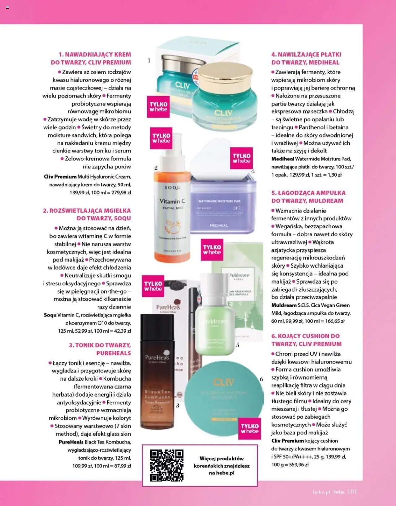 Hebe Gazetka - Magazyn od 01.07.2025 | Strona: 101 | Produkty: Toner, Makijaż, Herbata, Kombucha