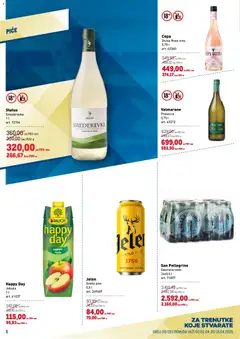 Metro katalog  - pregled Metro kataloga - važi od 02.04.2026 | Strana: 6 | Proizvode: Voda, Belo vino, Vino, Pivo
