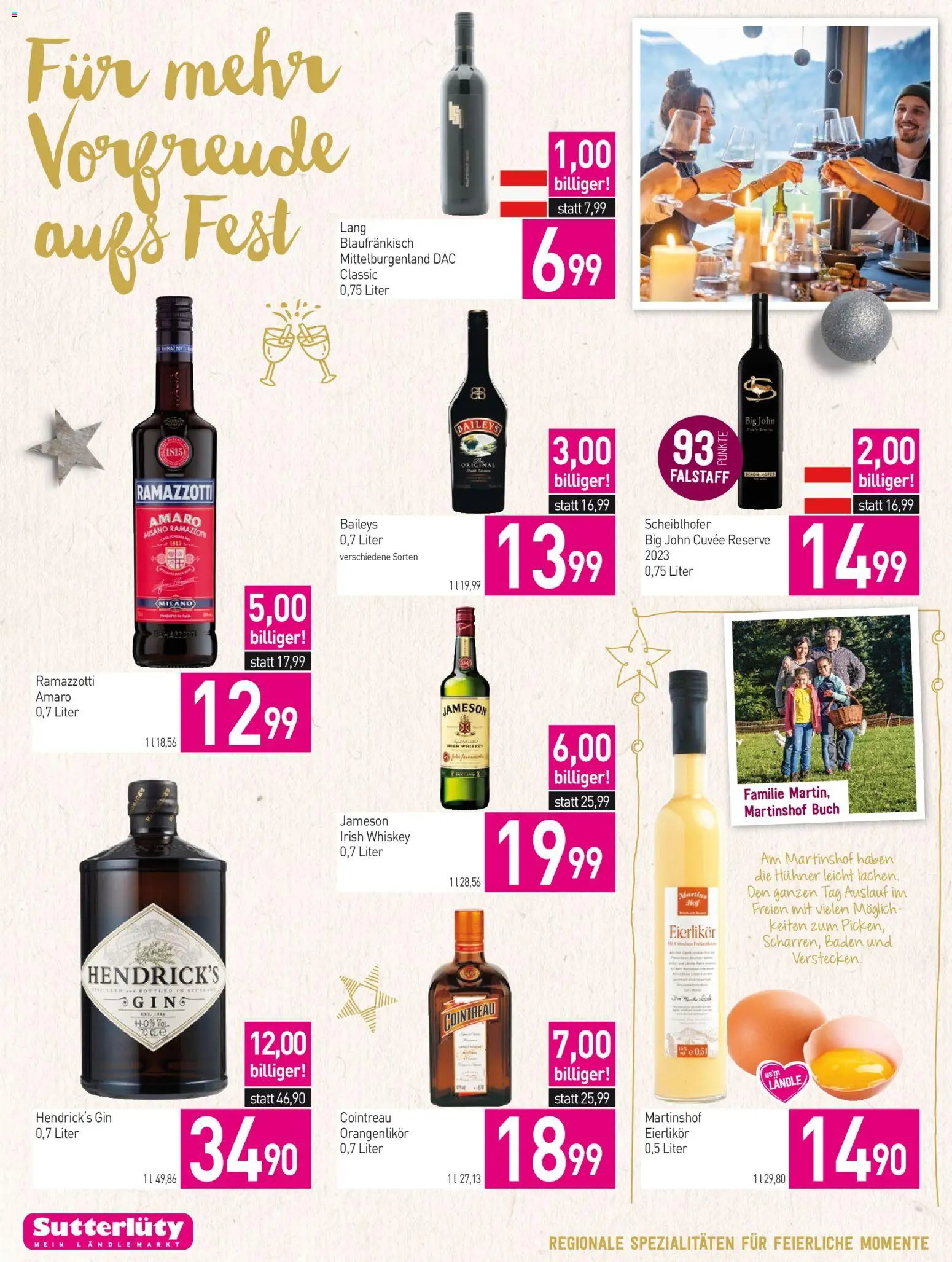 Sutterlüty Flugblatt gültig ab 18.12.2025 | Seite: 18 | Produkte: Gin, Whiskey