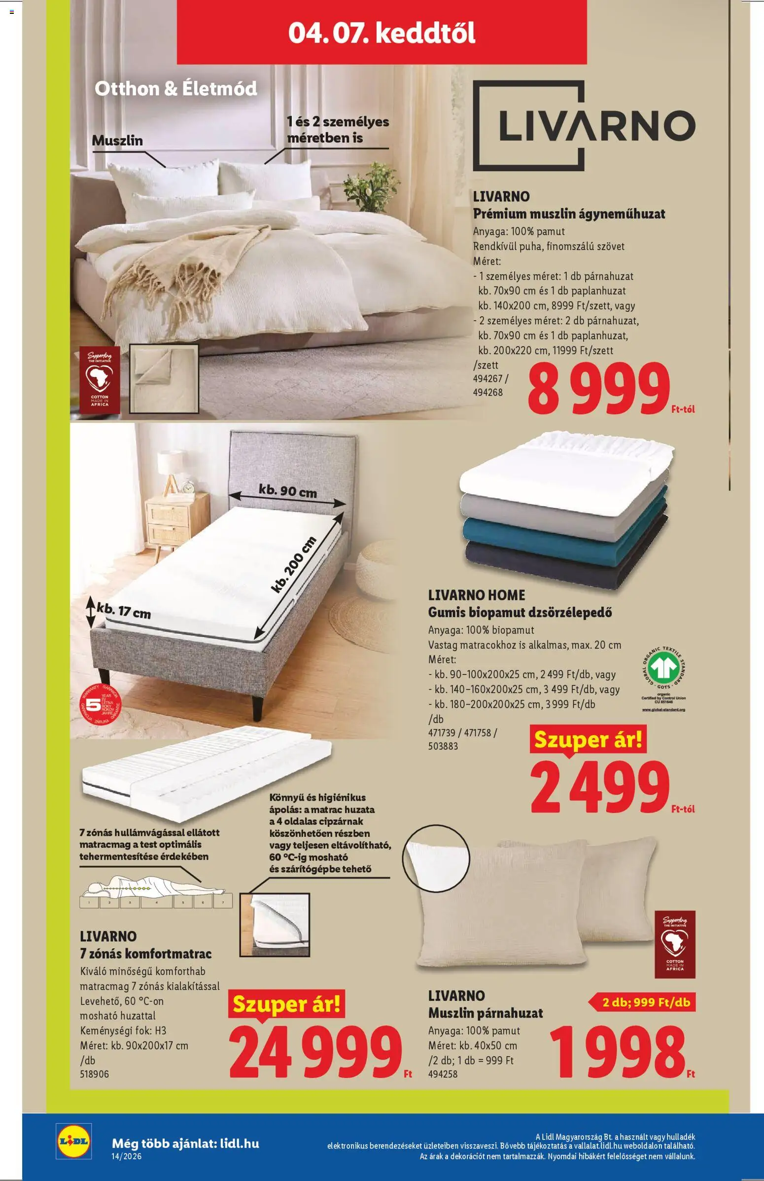 Lidl akciós ujság - amely érvényes a következő dátumtól: 01.04.2026 | Oldal: 22