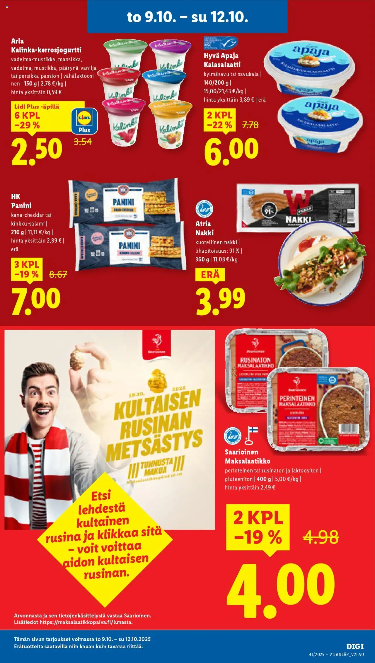 Lidl tarjoukset - Helsinki – voimassa 09.10.2025 alkaen | Sivu: 7