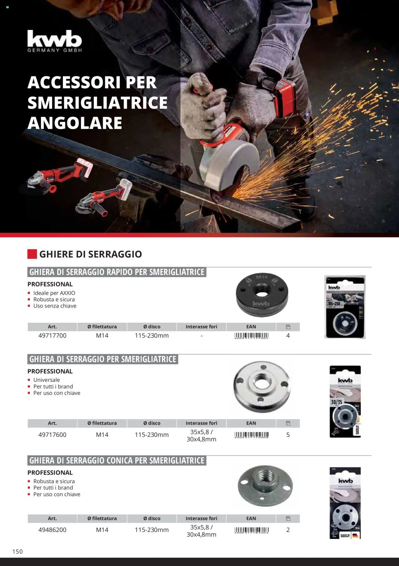 Volantino Einhell del 06.02.2025 | Pagina: 152 | Prodotti: Disco, Smerigliatrice