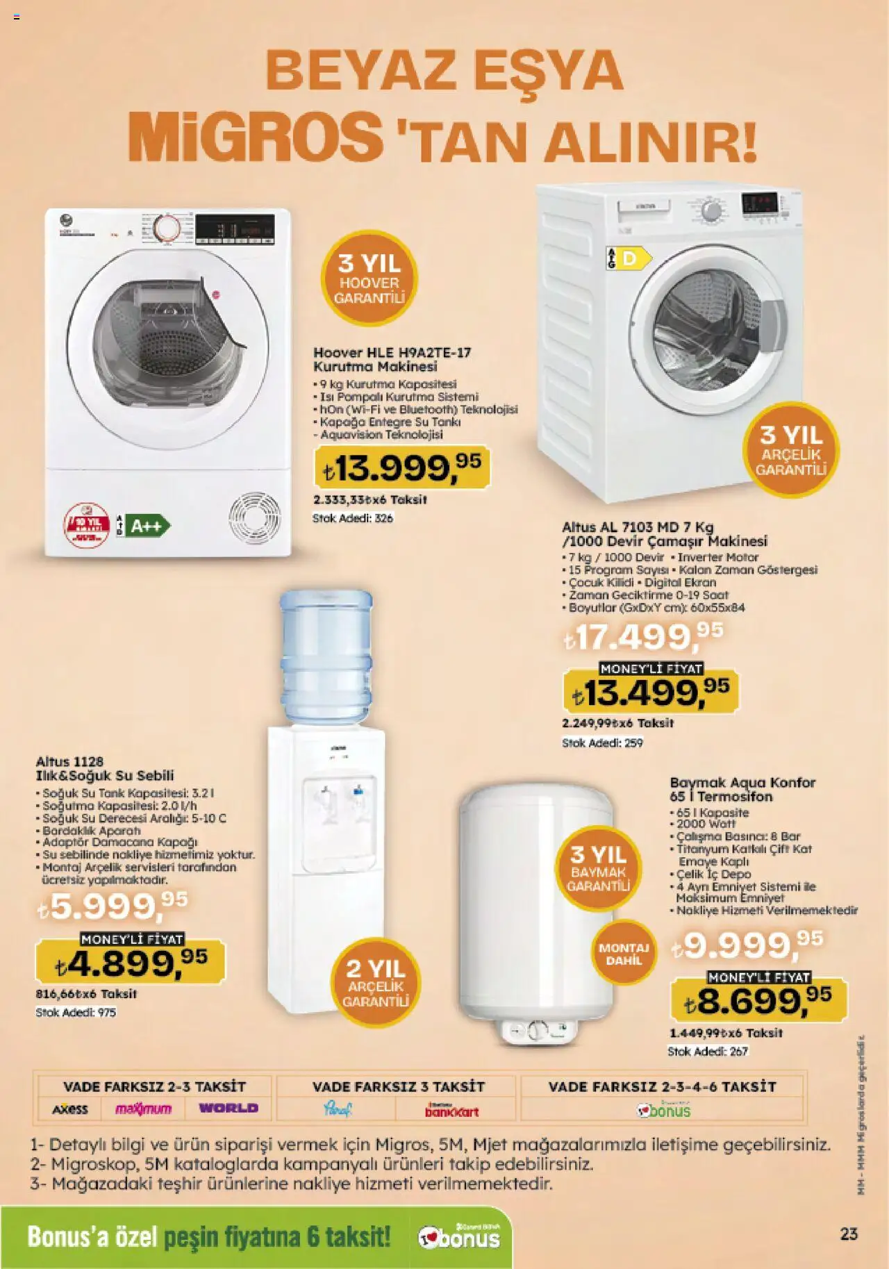 Migros Katalog - Migroskop - 12.06.2025 tarihinden itibaren geçerlidir | Sayfa: 137 | Ürünler: Su, Saat, Adaptör, Çamaşır makinesi