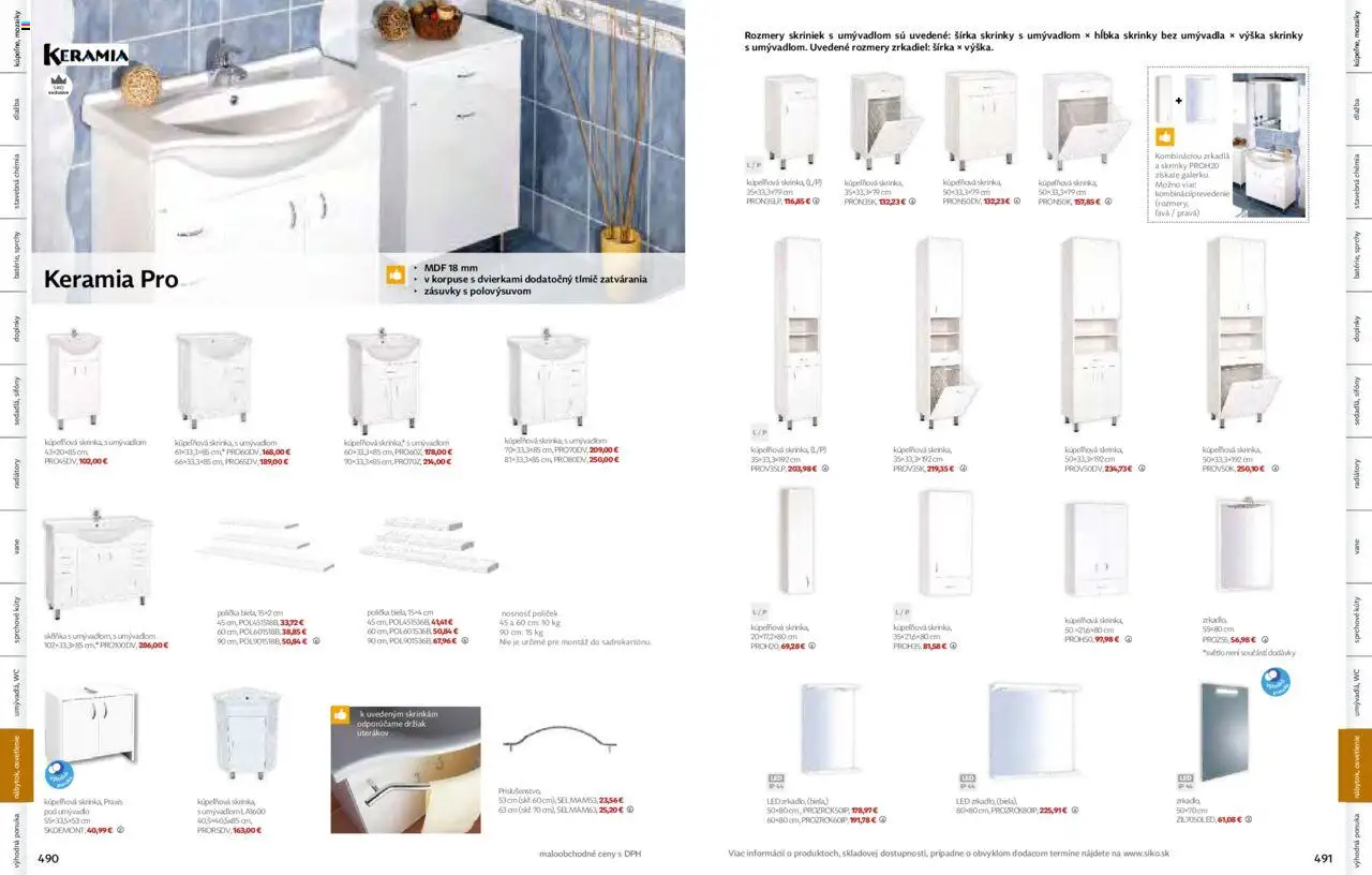 Nové Siko akcie – leták je platný od 01.09.2025 | Strana: 246 | Produkty: Osvetlenie, Radiátory, Wc