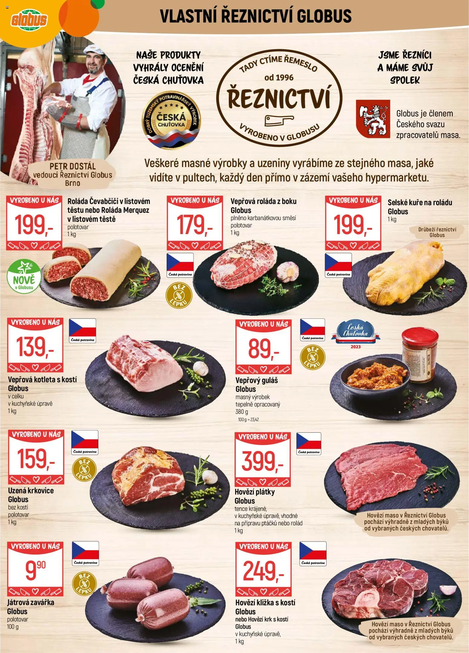 Globus leták - Brno od 04.02.2026 | Strana: 5 | Produkty: Hovězí, Hovězí maso, Hovězí kližka, Kuře
