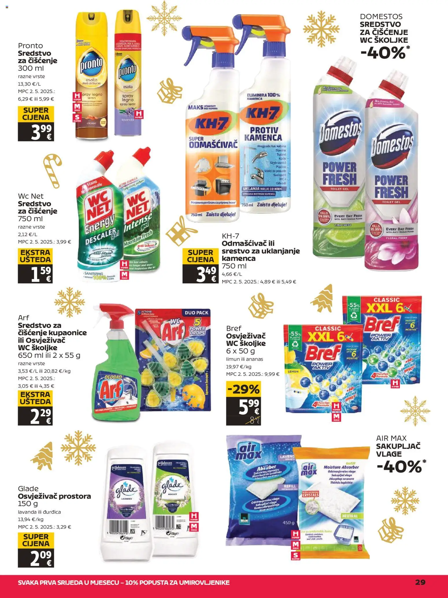 Tommy katalog | vrijedi od 29.12.2025 | Stranica: 29 | Proizvodi: Tuš, Tuš kabina, Osvježivač prostora, Domestos