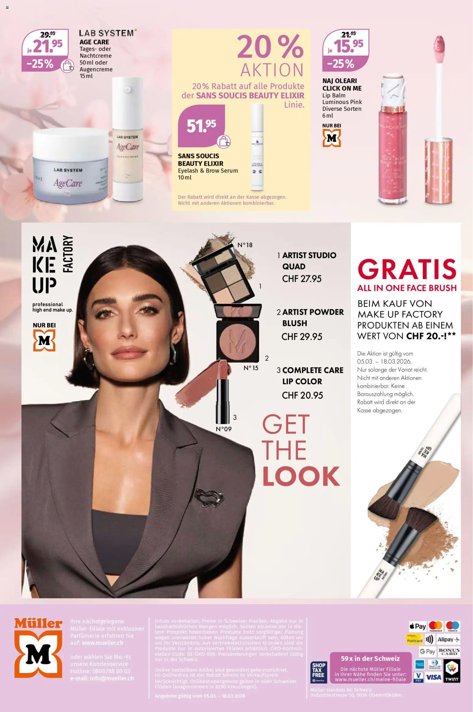 Müller aktionen Parfümerie – gültig ab 05.03.2026 | Seite: 6 | Produkte: Blush, Serum, Lip Balm, Nachtcreme