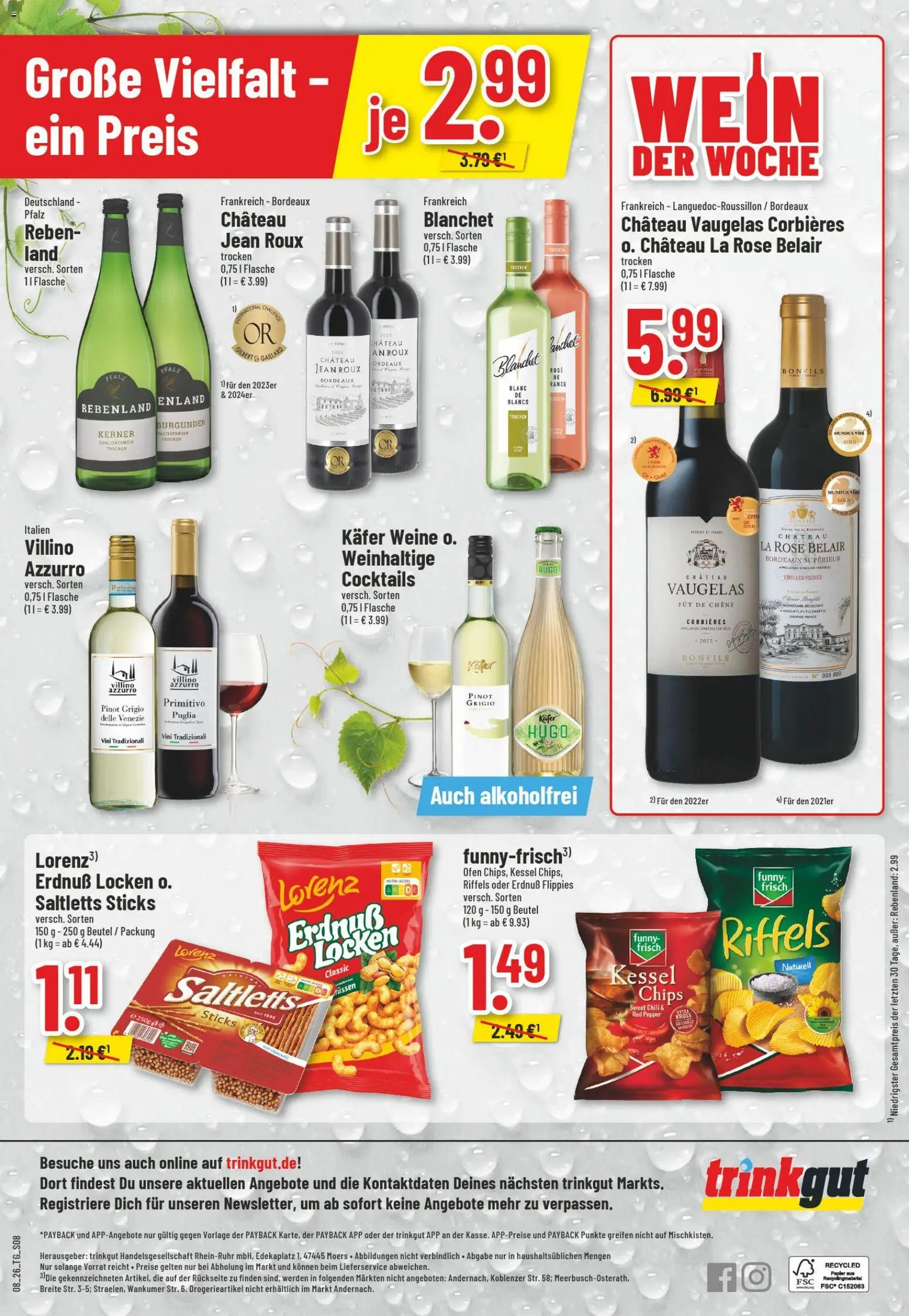 Trinkgut Prospekt 	 – gültig ab 16.02.2026 | Seite: 10 | Produkte: Funny frisch, Chili, Wein, Hugo