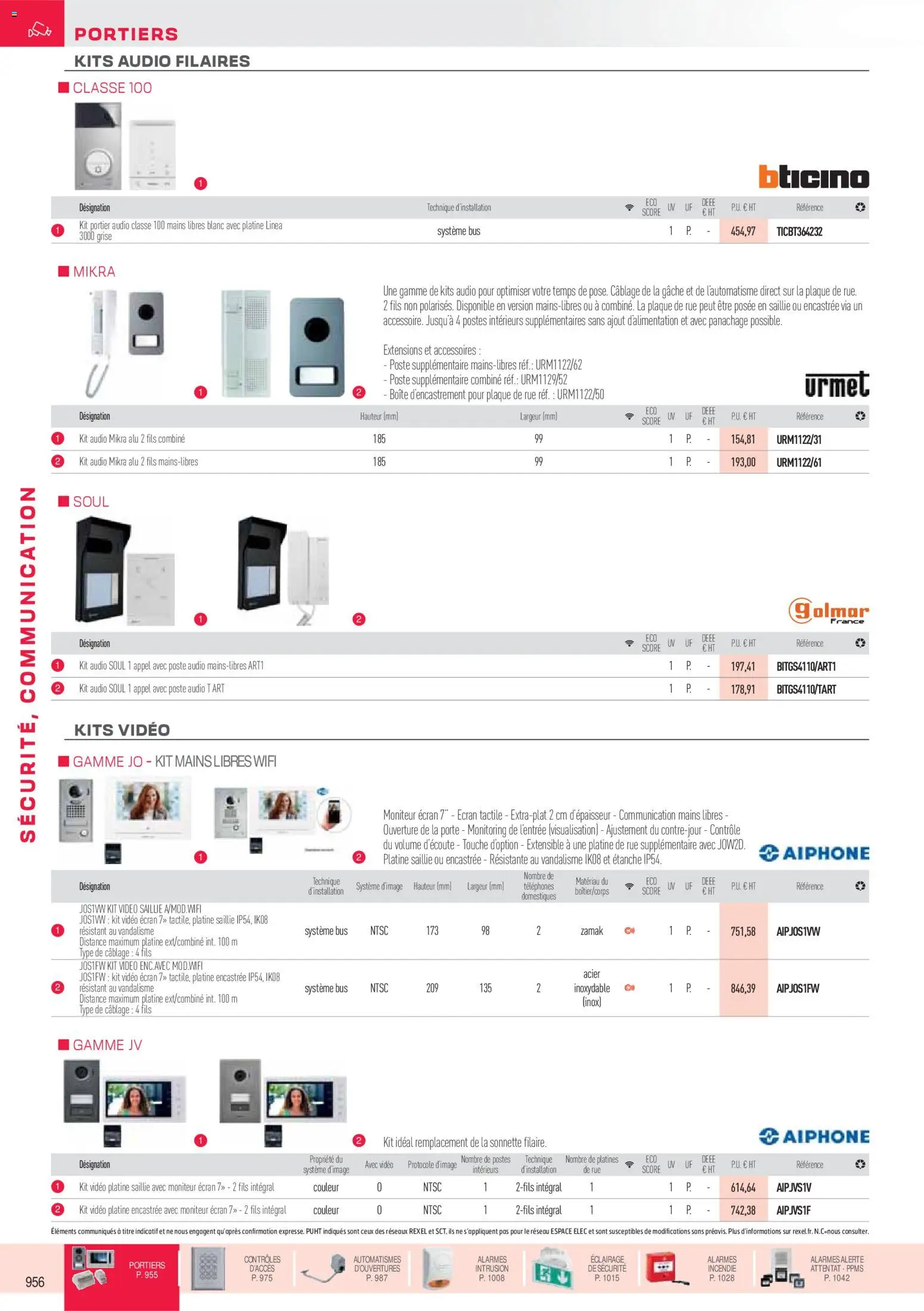 {H1} | Page: 5 | Produits: Vidéo, Audio, Porte, Portier
