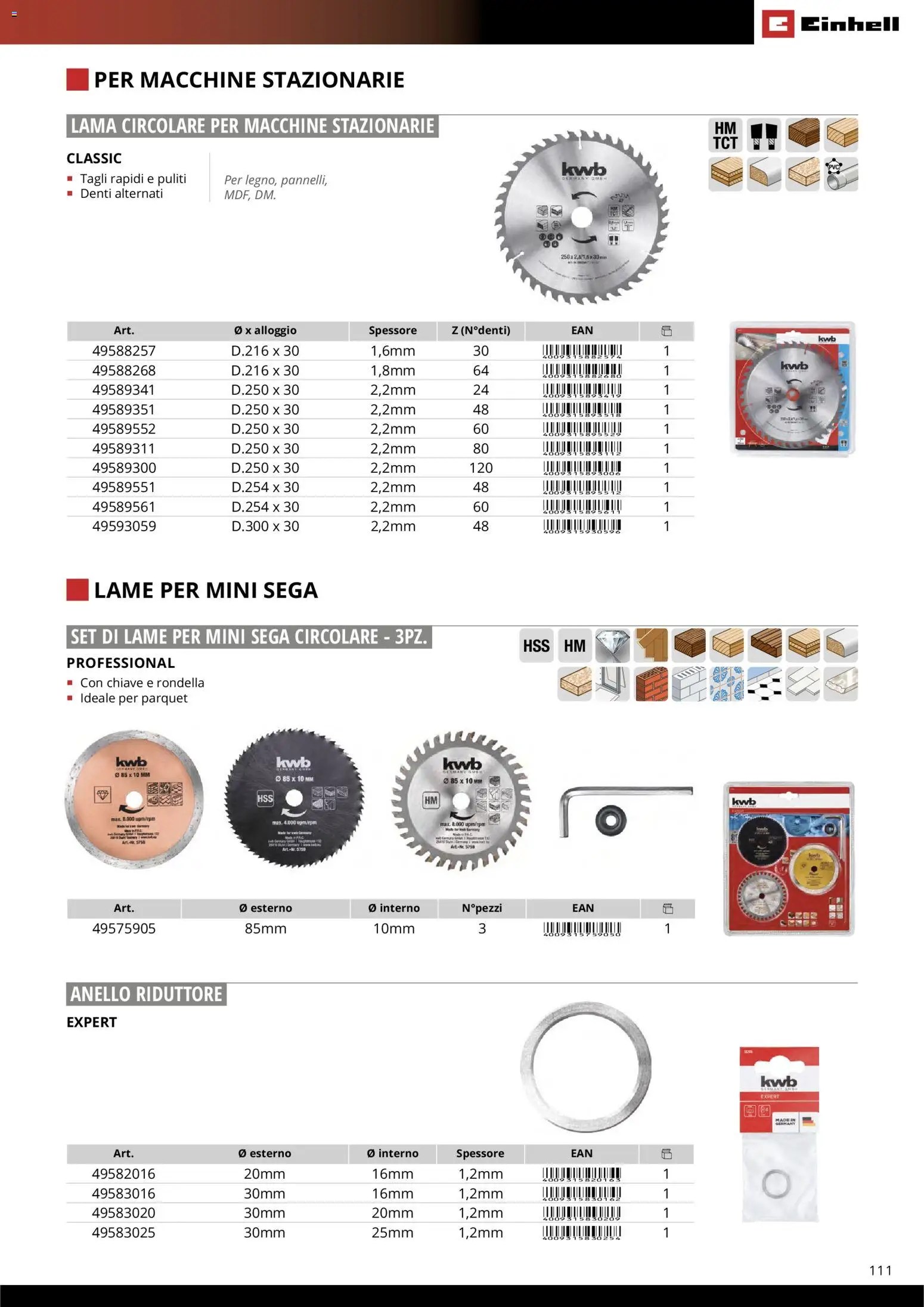 Volantino Einhell del 17.03.2026 | Pagina: 113 | Prodotti: Anello, Sega
