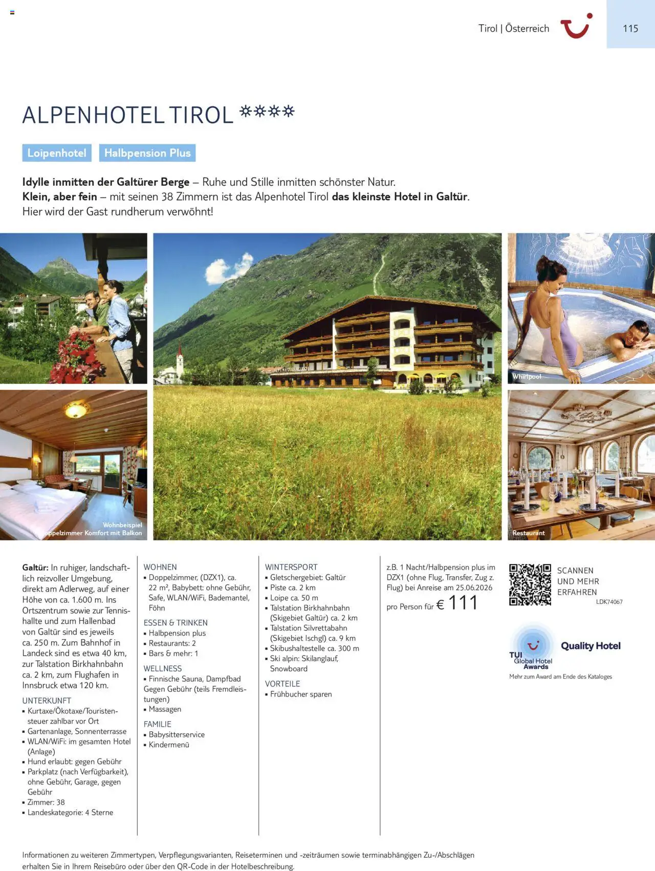 TUI Urlaub mit eigener Anreise 2025/26 – gültig ab 01.11.2025 | Seite: 115 | Produkte: Babybett, Ski, Snowboard