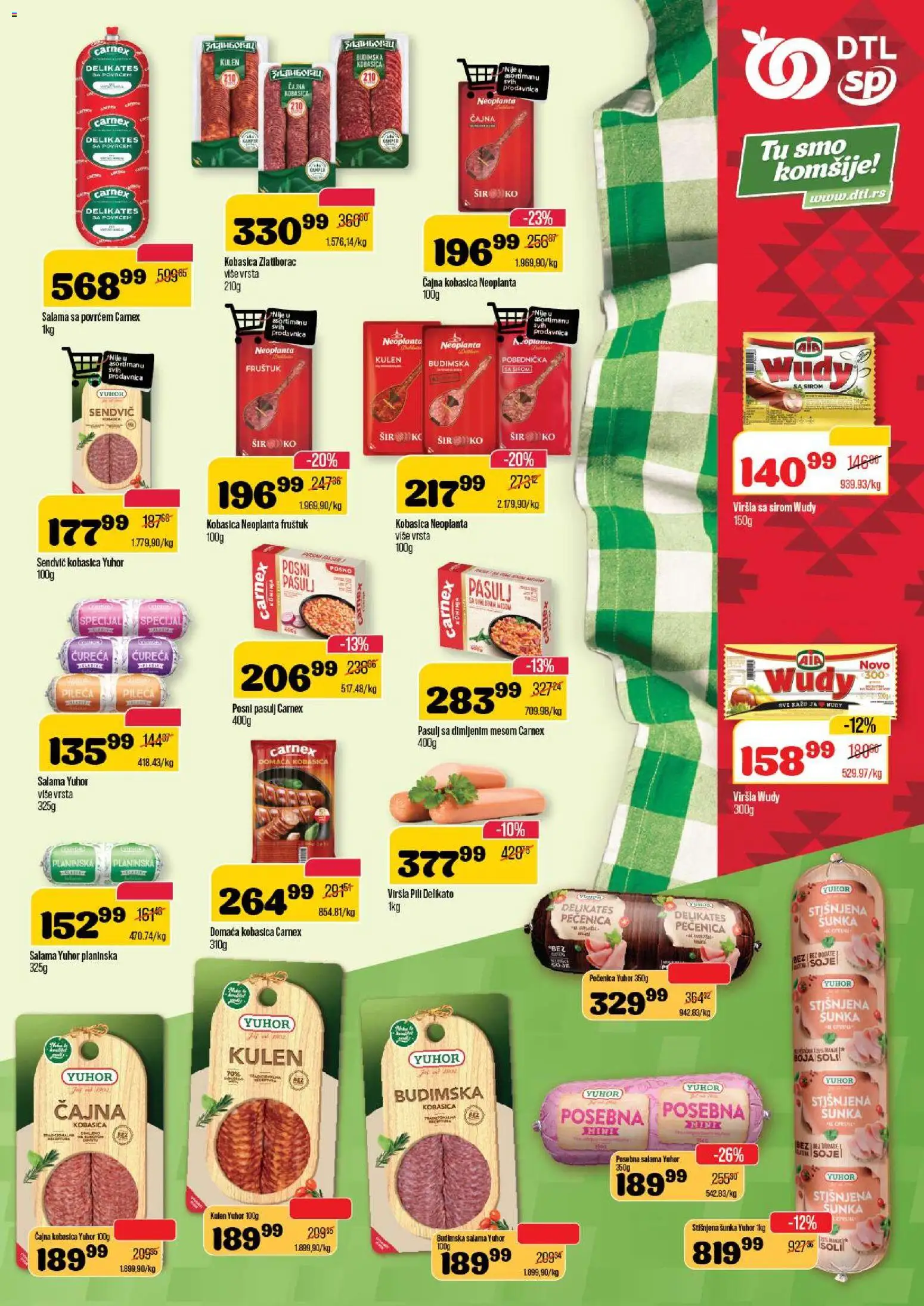 Senta Promet katalog - važi od 17.12.2025 | Strana: 7 | Proizvode: Sir, Salama, Šunka, Pečenica