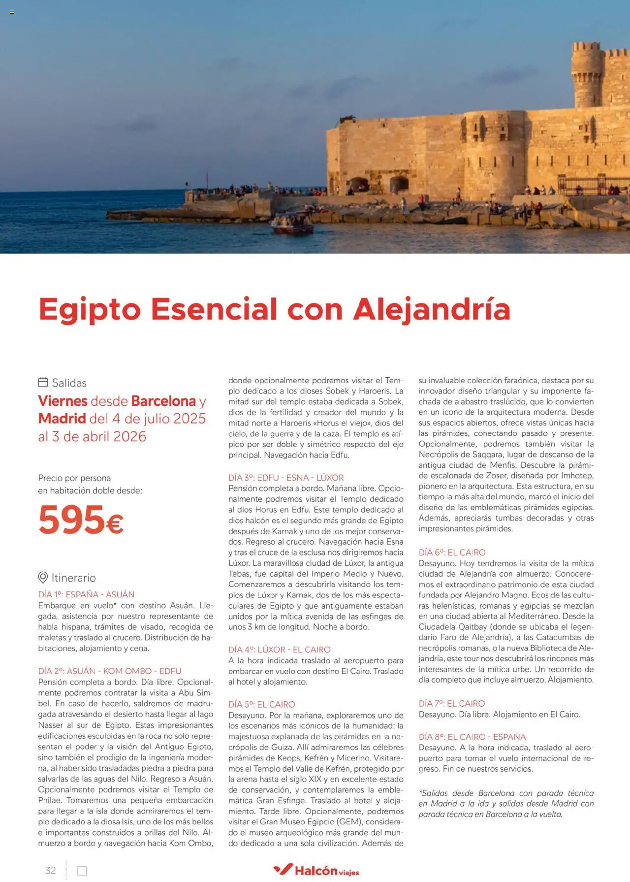 Halcón Viajes Egipto │ válido desde el 01.07.2025 | Página: 32 | Productos: Marco, Navegación, Biblioteca