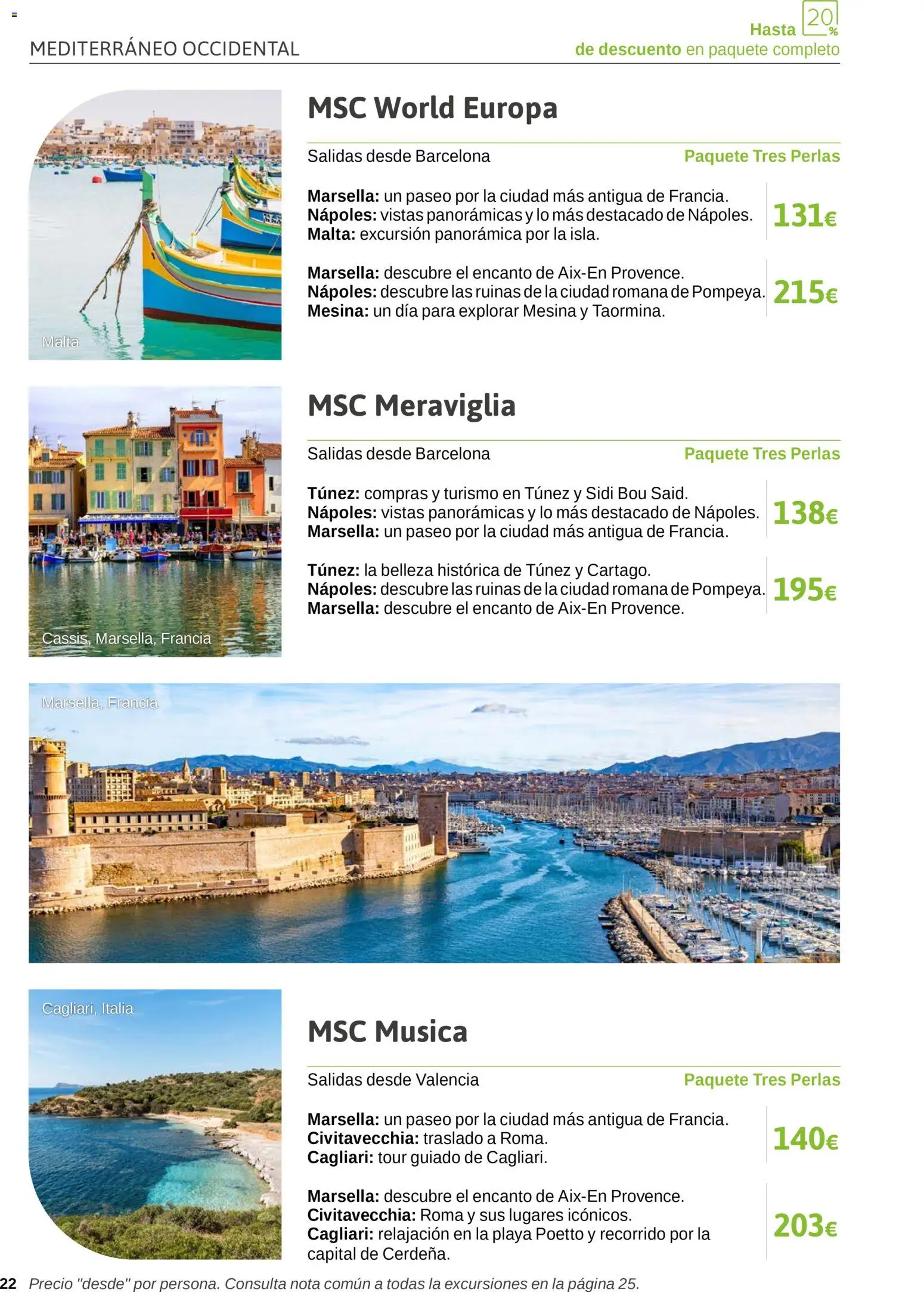 Viajes El Corte Inglés Excursiones Cruceros │ válido desde el 18.03.2026 | Página: 22
