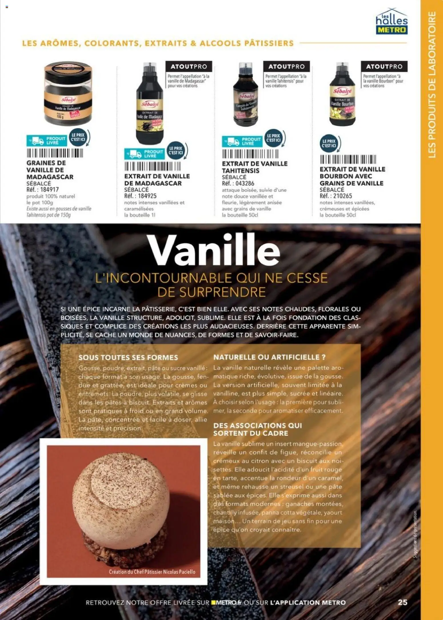 {H1} | Page: 25 | Produits: Citron, Extrait de vanille, Yaourt, Cadre