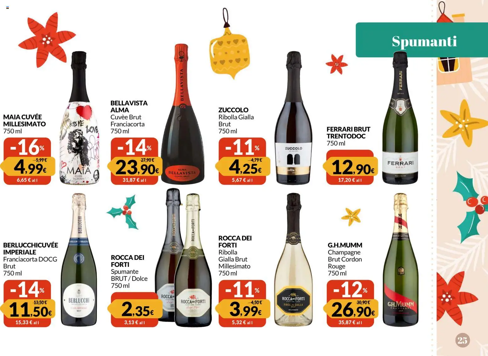 Volantino Famila del 24.11.2025 | Pagina: 25 | Prodotti: Spumante, Champagne