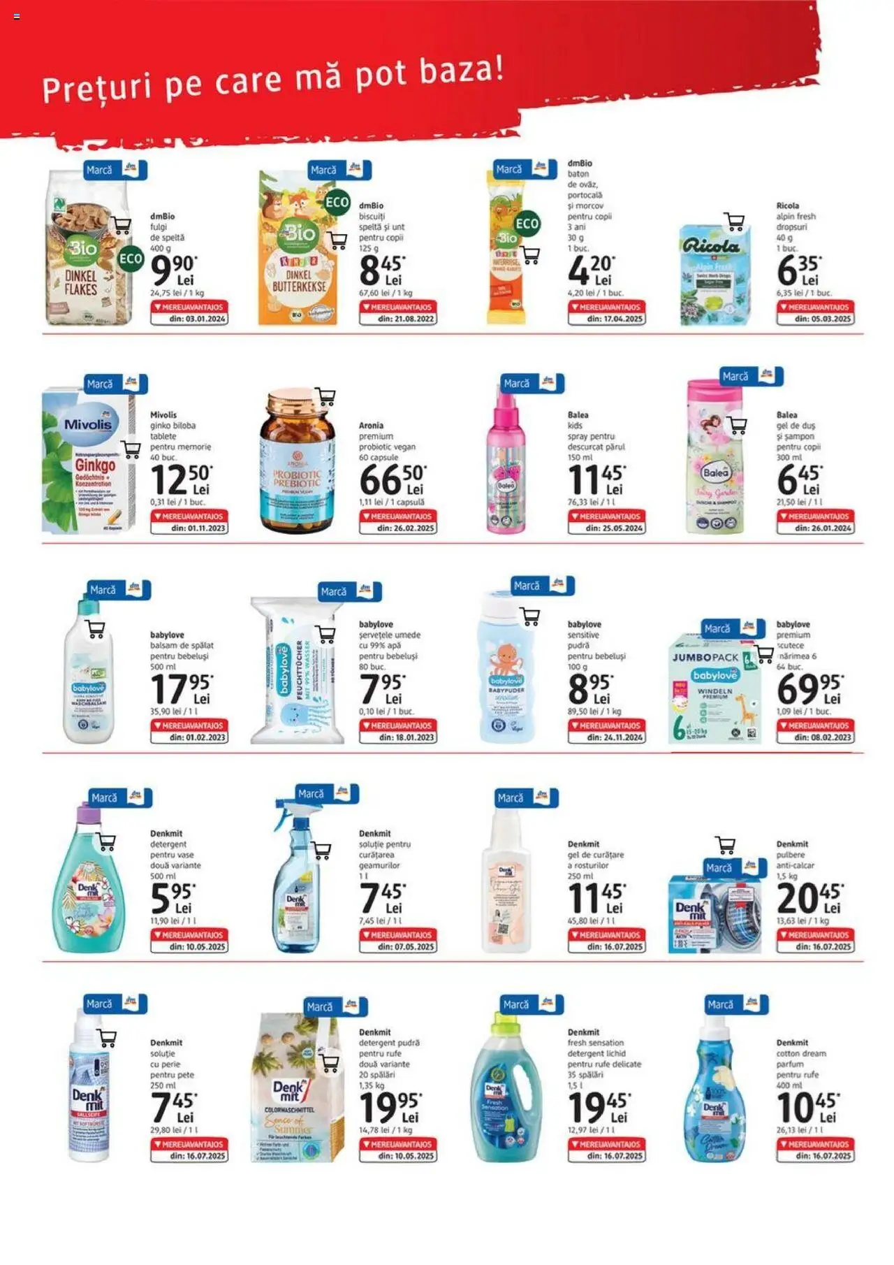 DM drogeriemarkt catalog - Express – valabil de la 14.08.2025 | Pagină: 3 | Produse: Memorie, Șampon, Biscuiți, Apă