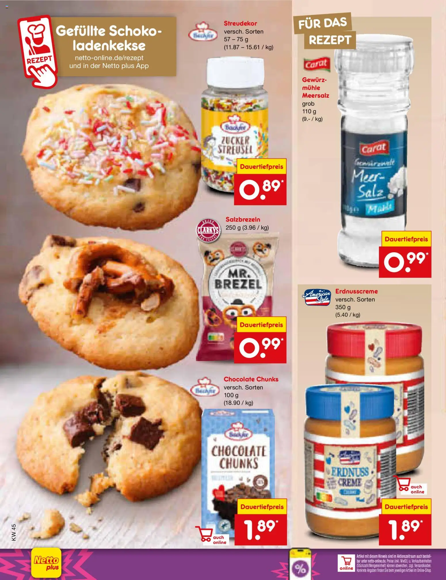 Netto Marken-Discount Prospekt 	 – gültig ab 03.11.2025 | Seite: 54 | Produkte: Mühle, Creme, Salz, Zucker