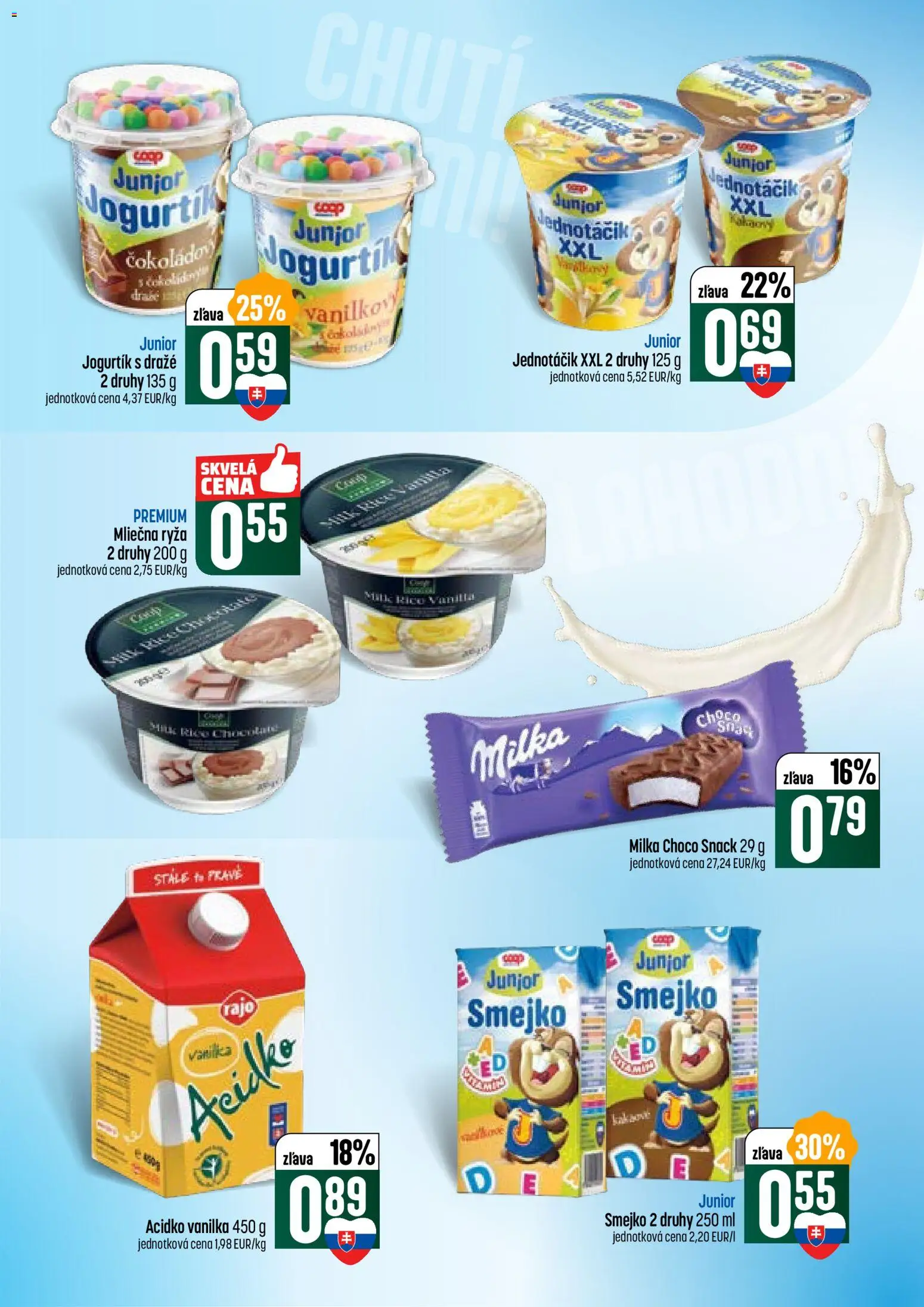 Nové COOP Jednota akcie – leták je platný od 15.01.2026 | Strana: 27 | Produkty: Ryža, Milka, Acidko