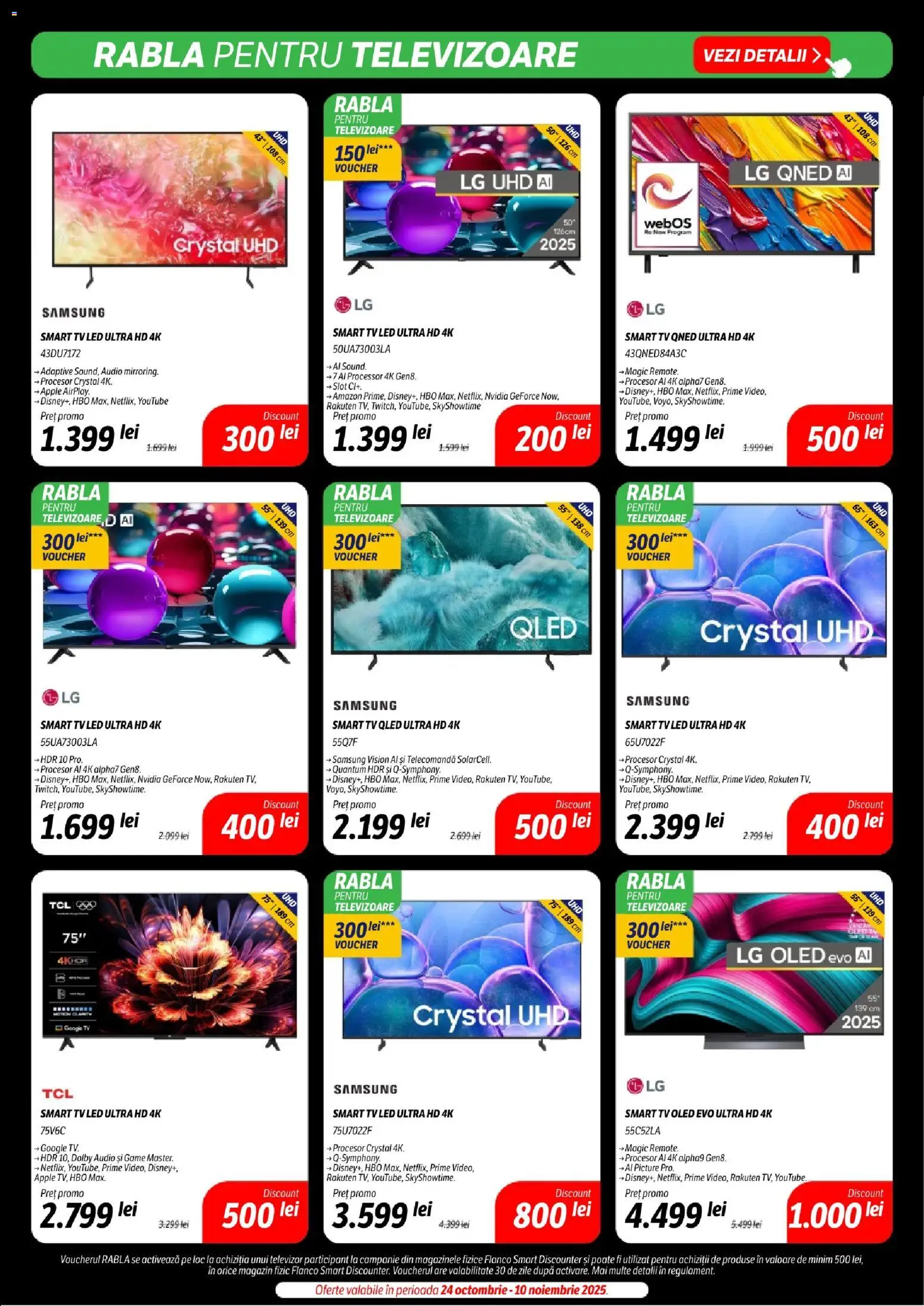 Noul catalog Flanco – valabil de la 07.11.2025 | Pagină: 13 | Produse: Televizor, Audio, Babak, Apple