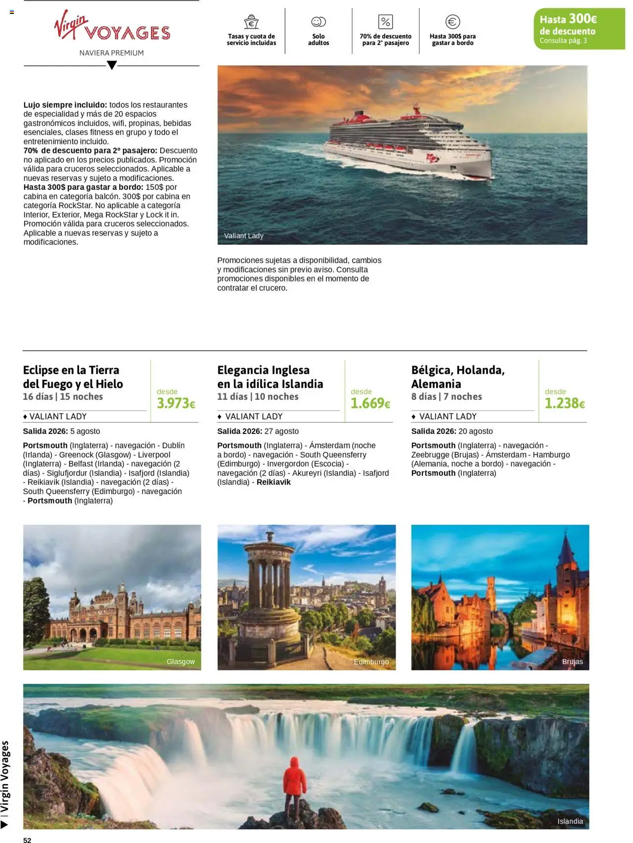 Viajes El Corte Inglés - Crucero Fantástico │ válido desde el 16.09.2025 | Página: 52 | Productos: Ηλεκτρονικα ειδη, Navegación