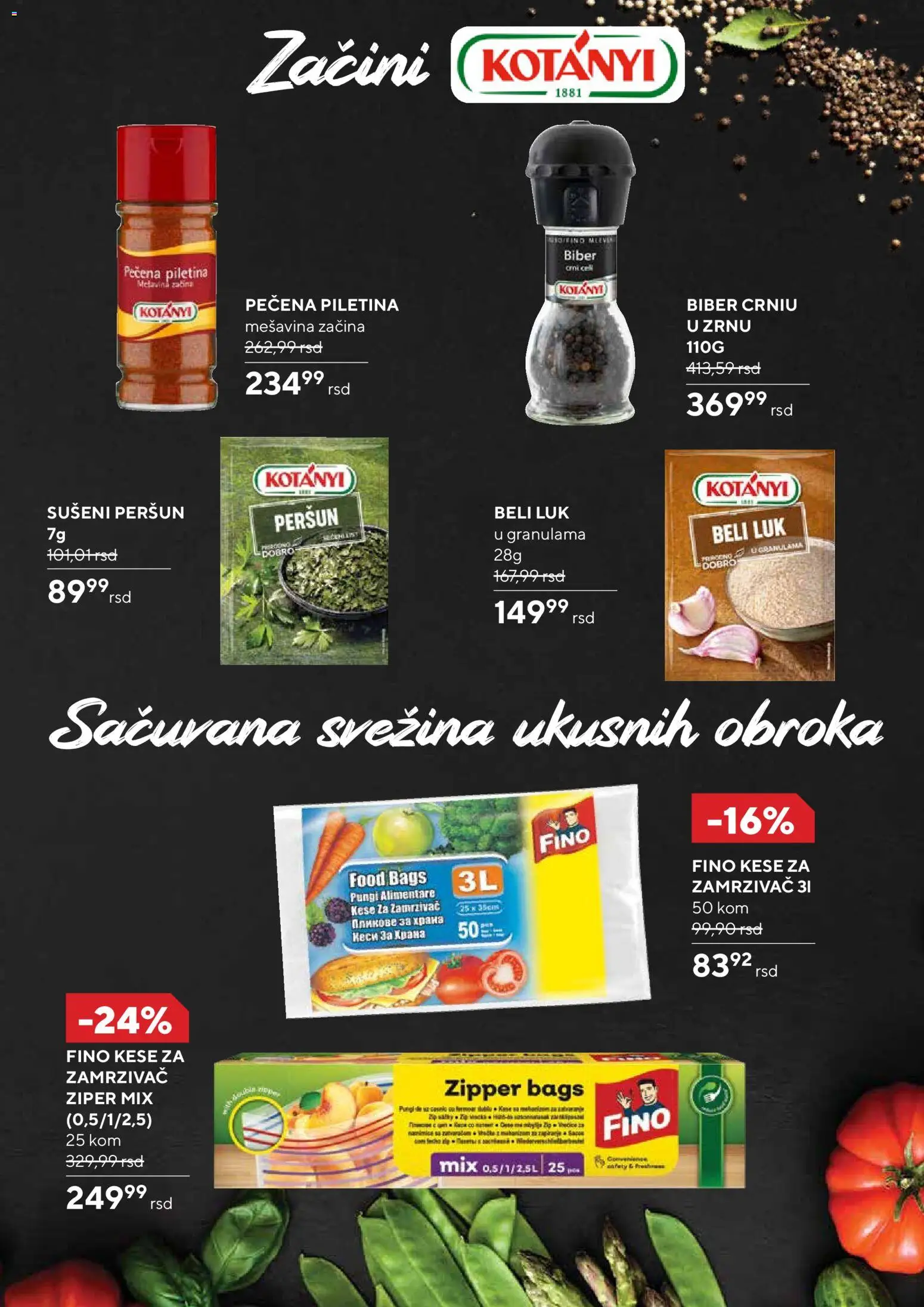 Idea katalog - važi od 27.11.2025 | Strana: 15 | Proizvode: Beli luk, Zamrzivač, Kese za zamrzivač, Piletina