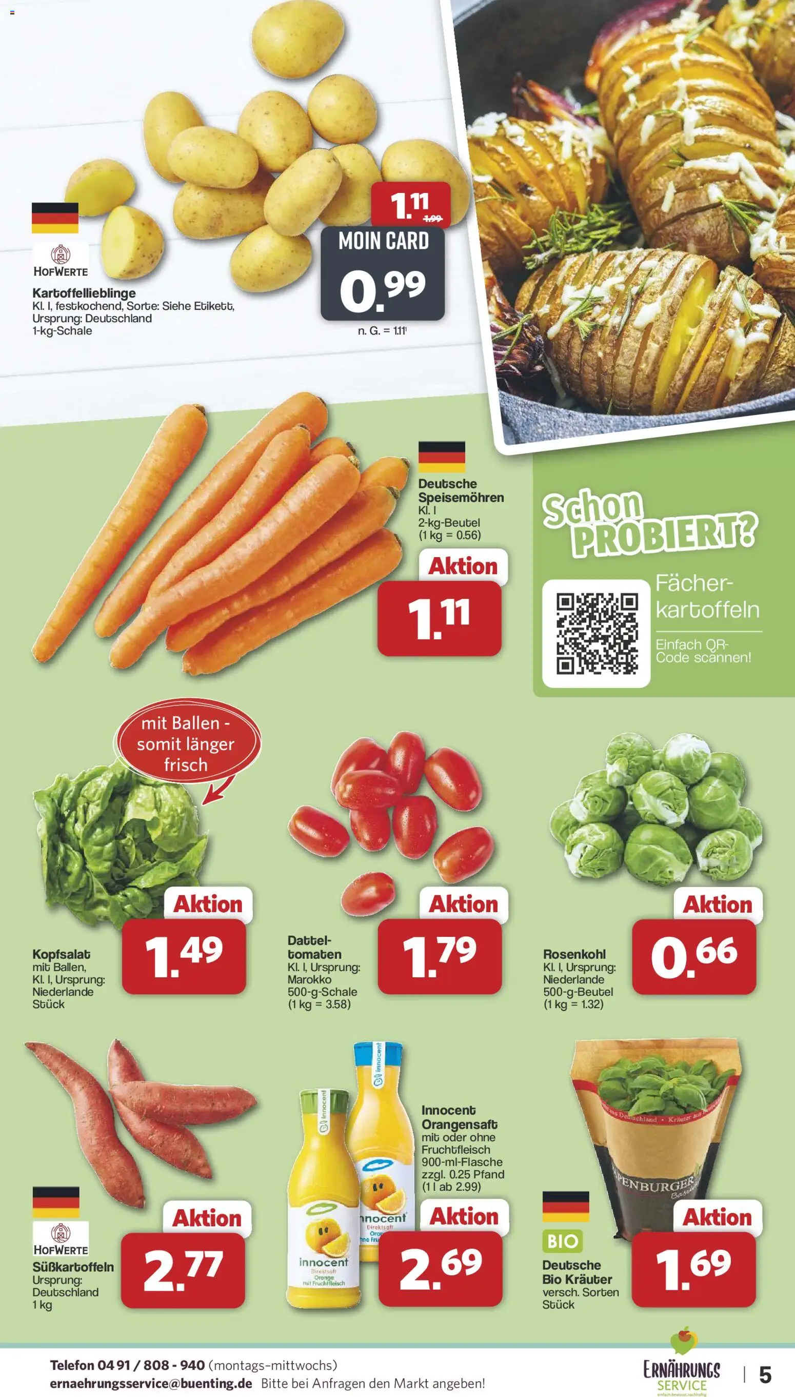 Famila Nordwest Prospekt 	 – gültig ab 22.12.2025 | Seite: 5 | Produkte: Tomaten, Kartoffeln, Dattel, Telefon
