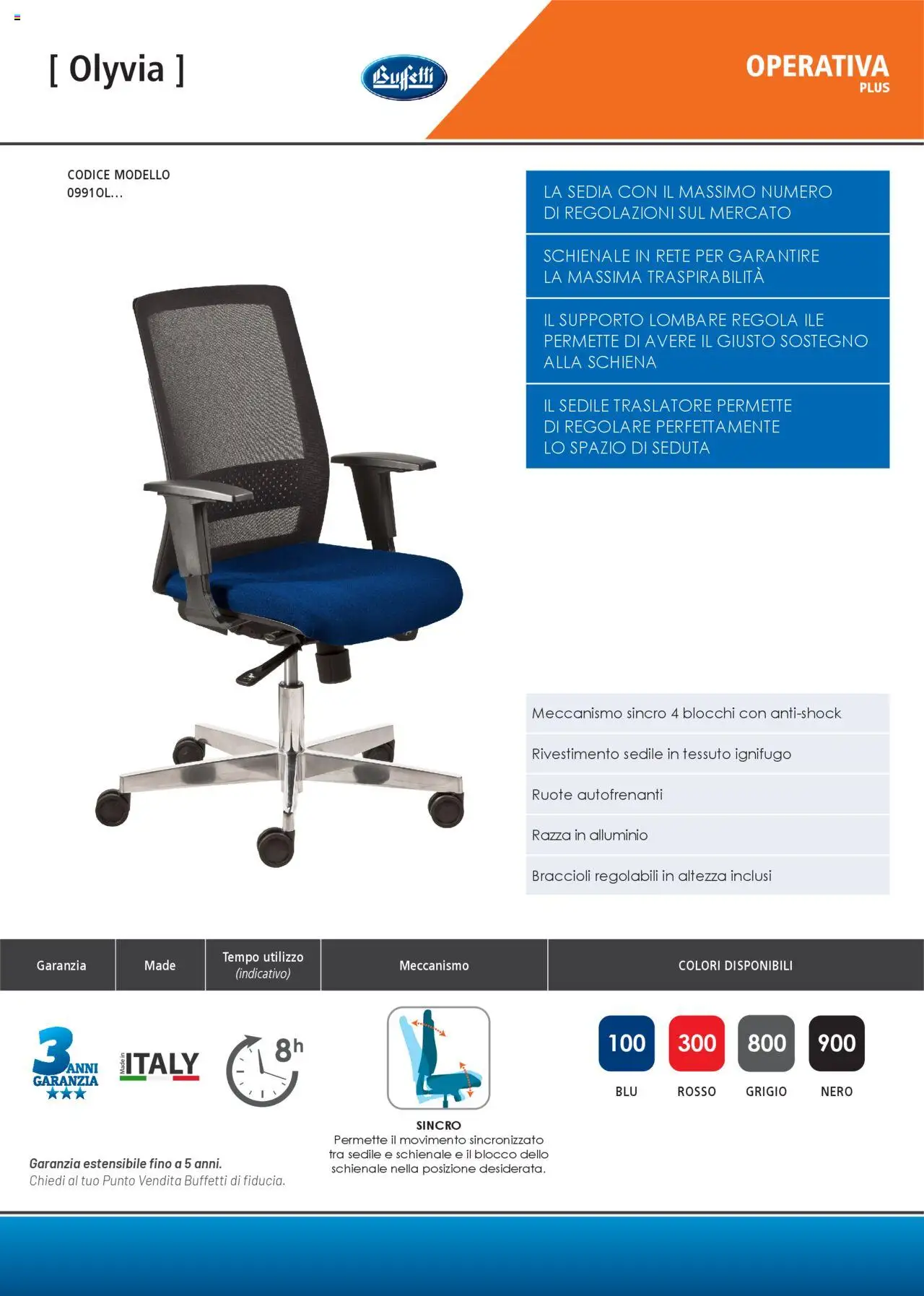 Volantino Buffetti del 28.06.2025 | Pagina: 137 | Prodotti: Braccioli, Alluminio, Sedia