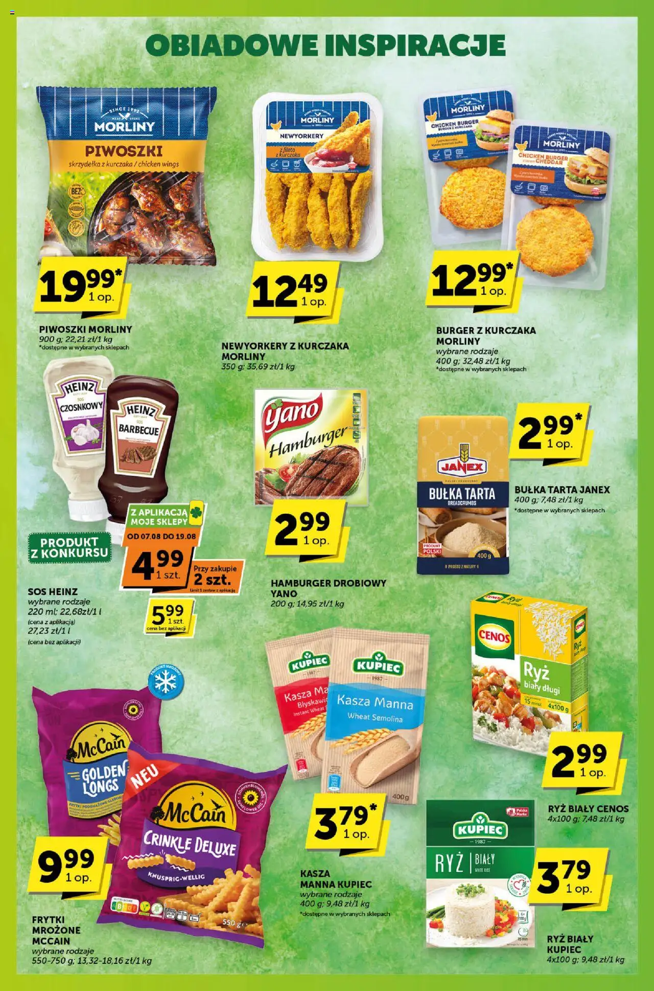 Groszek Gazetka - Sprawdź, co więcej od 07.08.2025 | Strona: 2 | Produkty: Skrzydełka z kurczaka, Bułka tarta, Ryż, Sos
