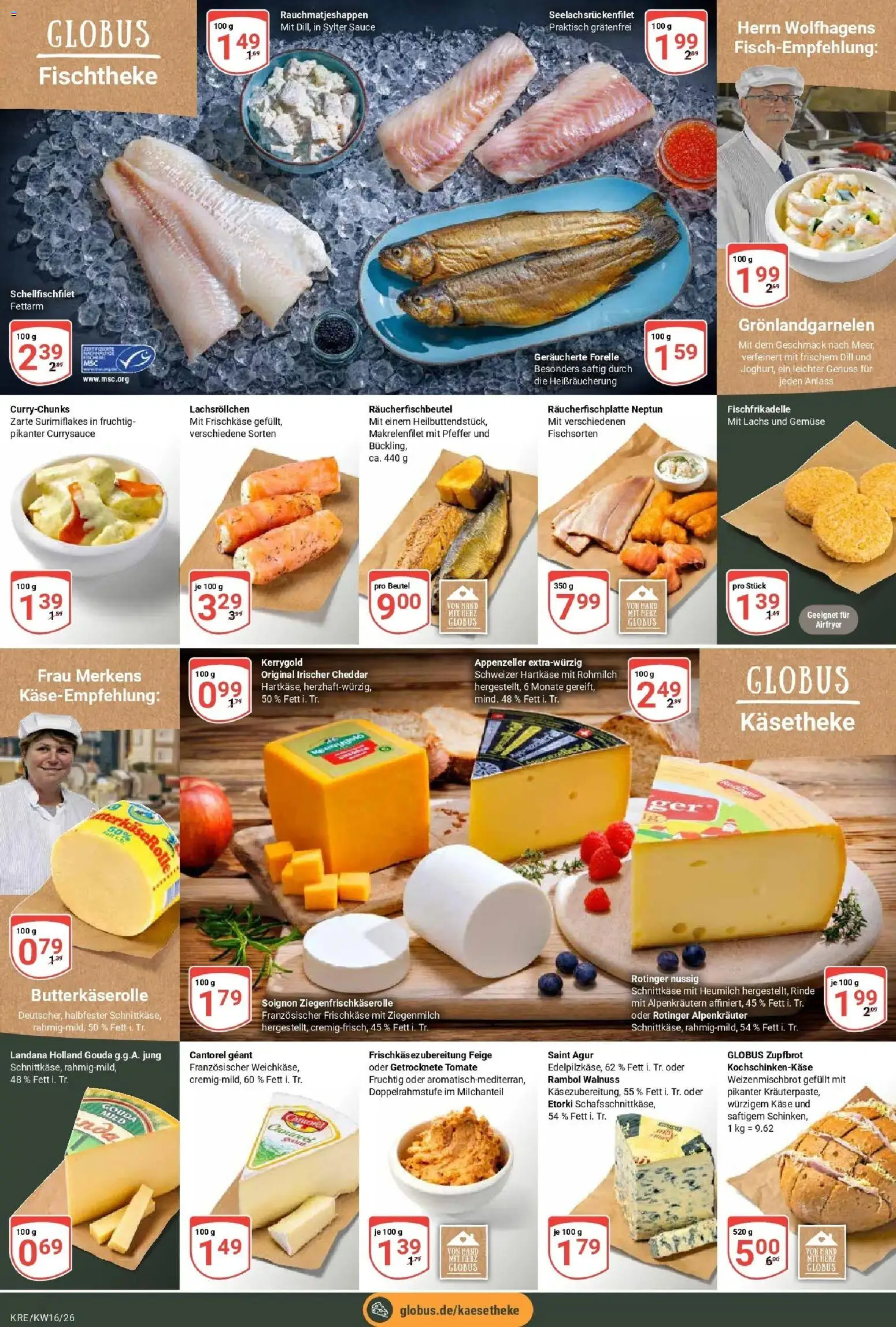 Globus Prospekt Krefeld	 – gültig ab 12.04.2026 | Seite: 11 | Produkte: Käse, Pfeffer, Dill, Frischkase