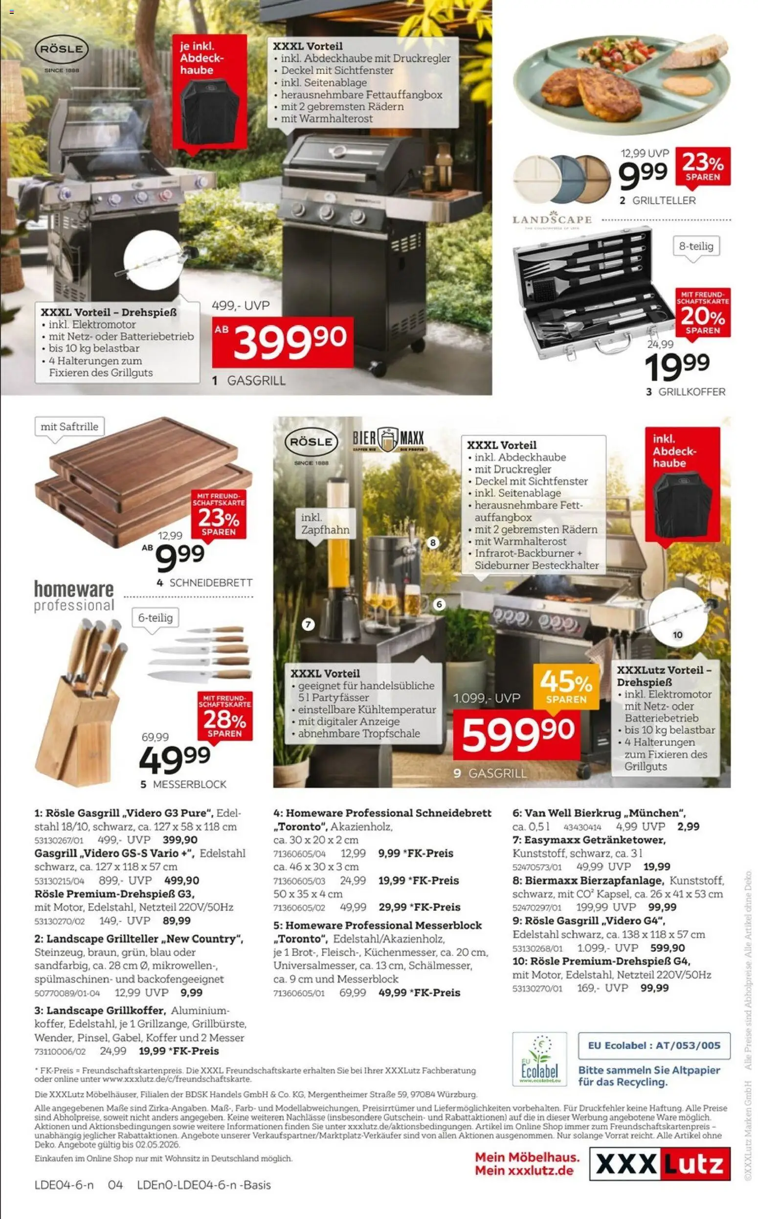 XXXLutz Wohnaccessoires – gültig ab 11.04.2026 | Seite: 4 | Produkte: Bier, Koffer, Netzteil