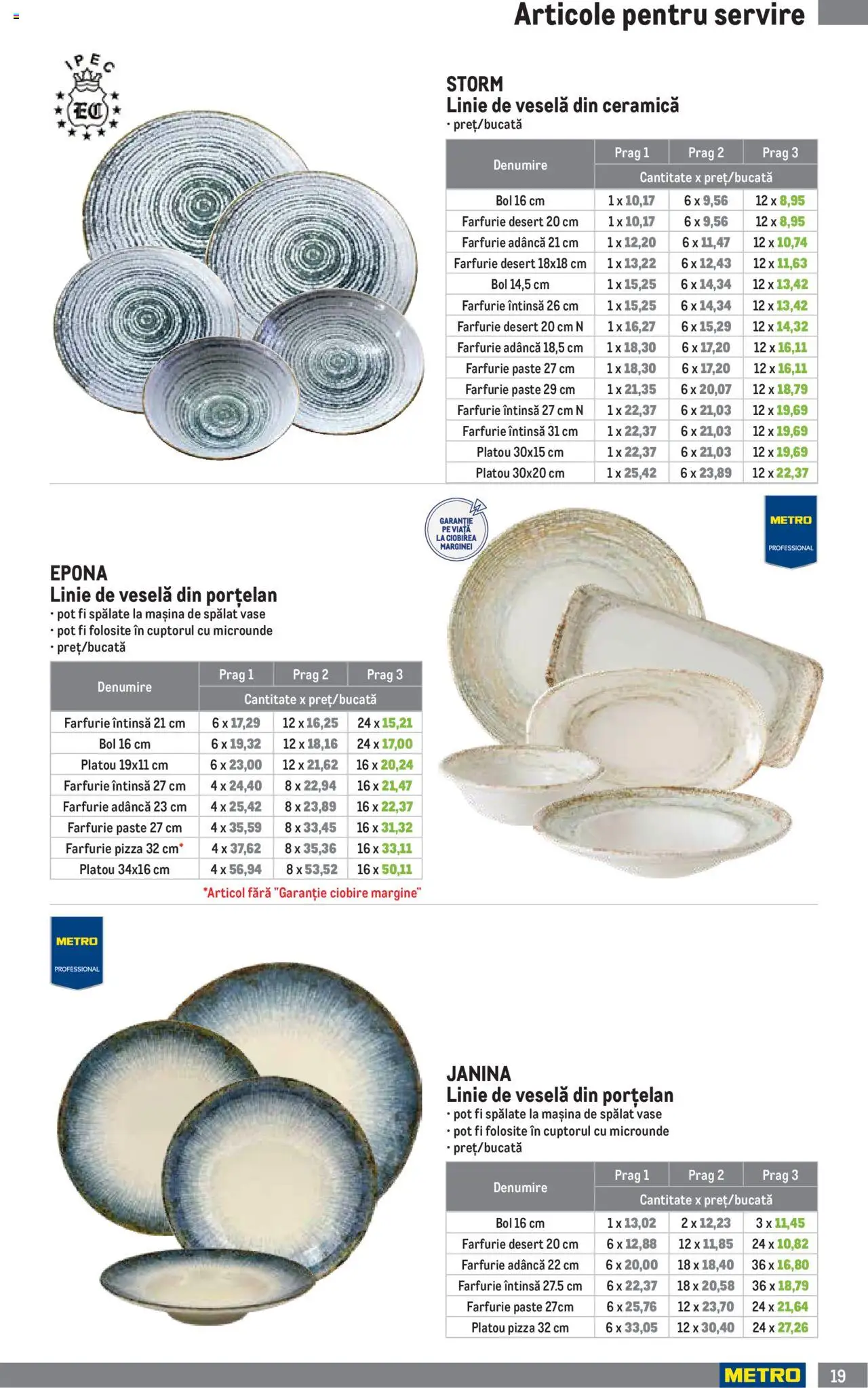 Metro catalog - Soluții Nealimentare pentru HoReCa – valabil de la 01.07.2025 | Pagină: 19 | Produse: Mașină De Spălat, Bol, Farfurie, Paste