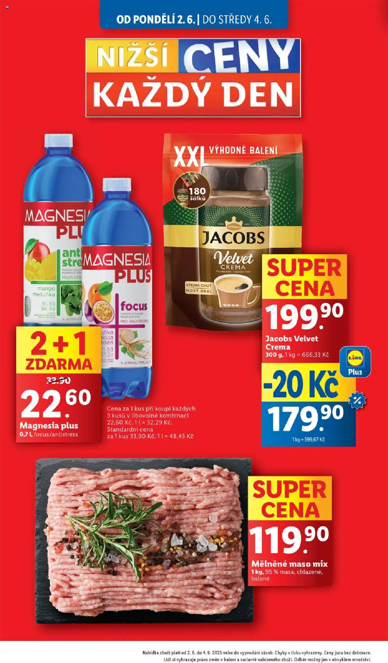 Lidl leták od 02.06.2025 | Strana: 2 | Produkty: Mango, Magnesia, Jacobs, Maso