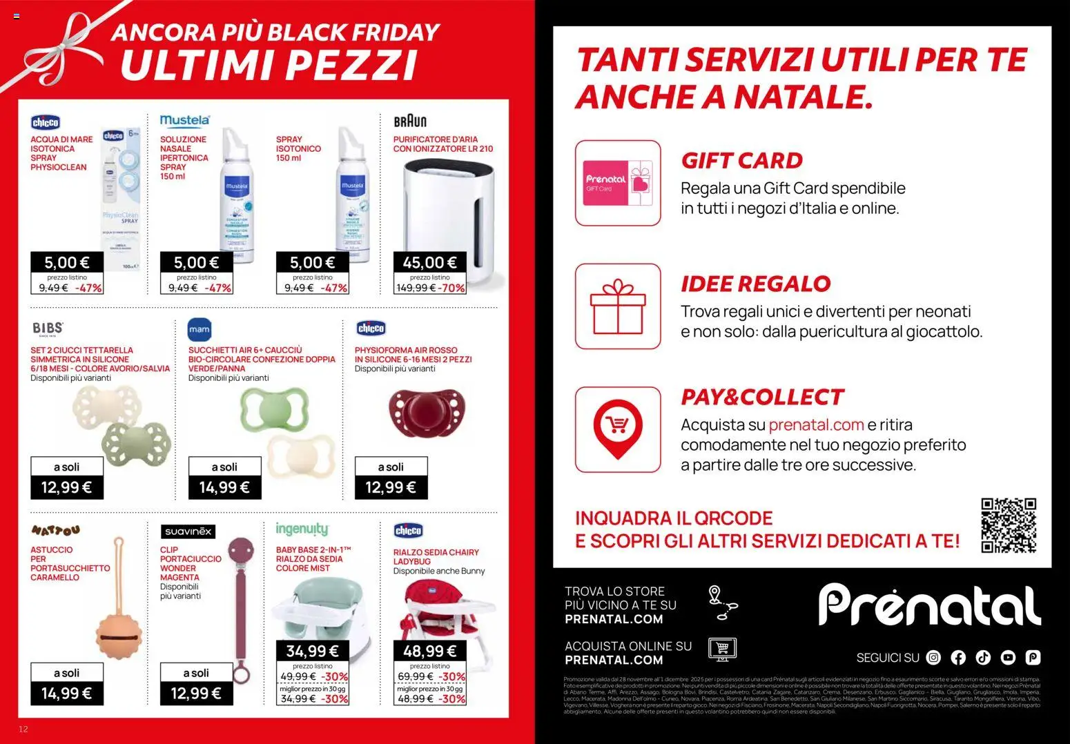 Volantino Prenatal del 28.11.2025 | Pagina: 12 | Prodotti: Tè, Acqua, Astuccio, Silicone