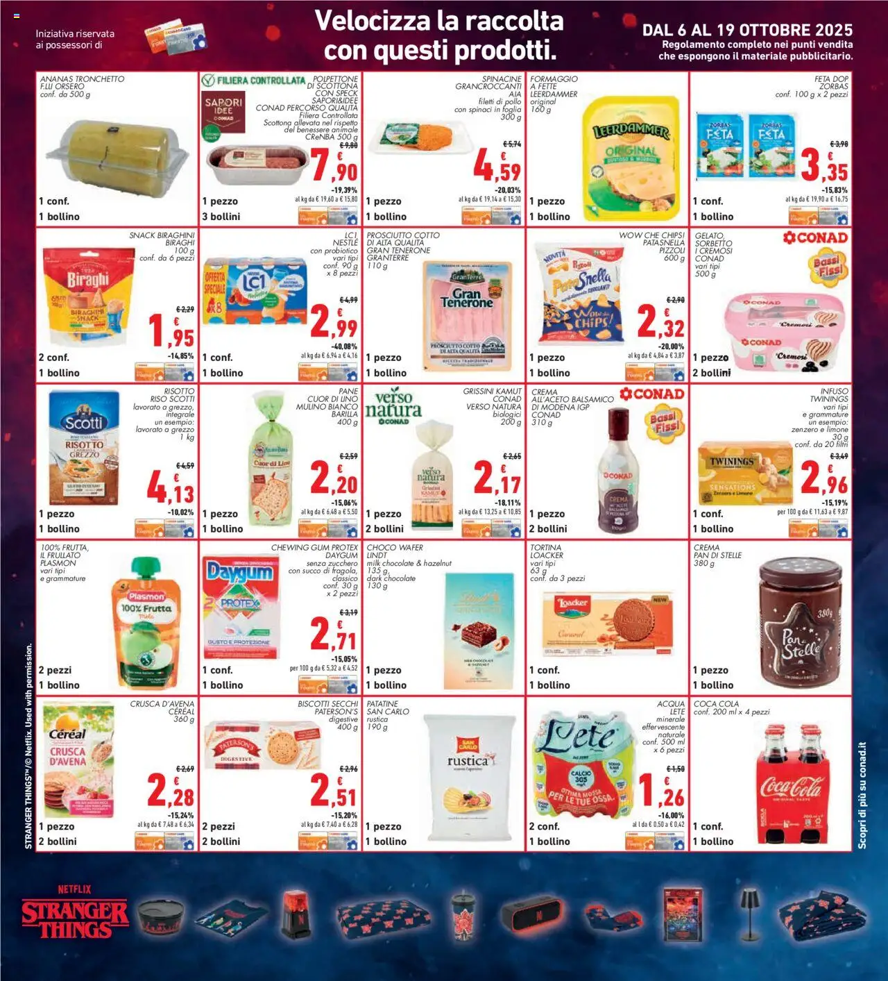 Volantino Conad del 09.10.2025 | Pagina: 29 | Prodotti: Crema, Sorbetto, Ananas, Feta