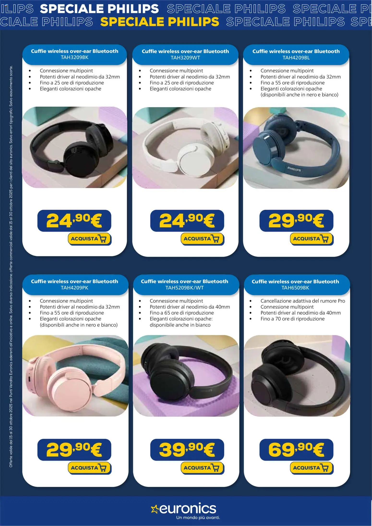 Volantino Euronics del 15.10.2025 | Pagina: 5 | Prodotti: Cuffie