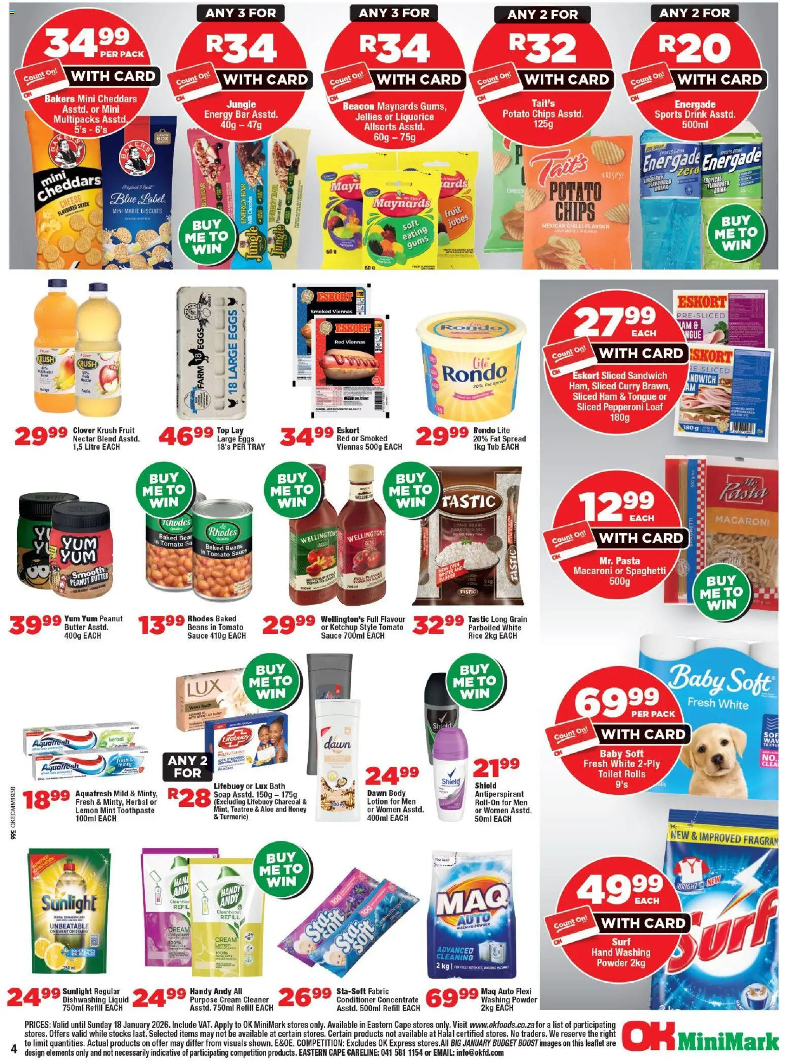 New OK Foods catalogue – valid from 05.01.2026 | Page: 4 | Products: Bath, Multivitamins, Chilli, Lotion