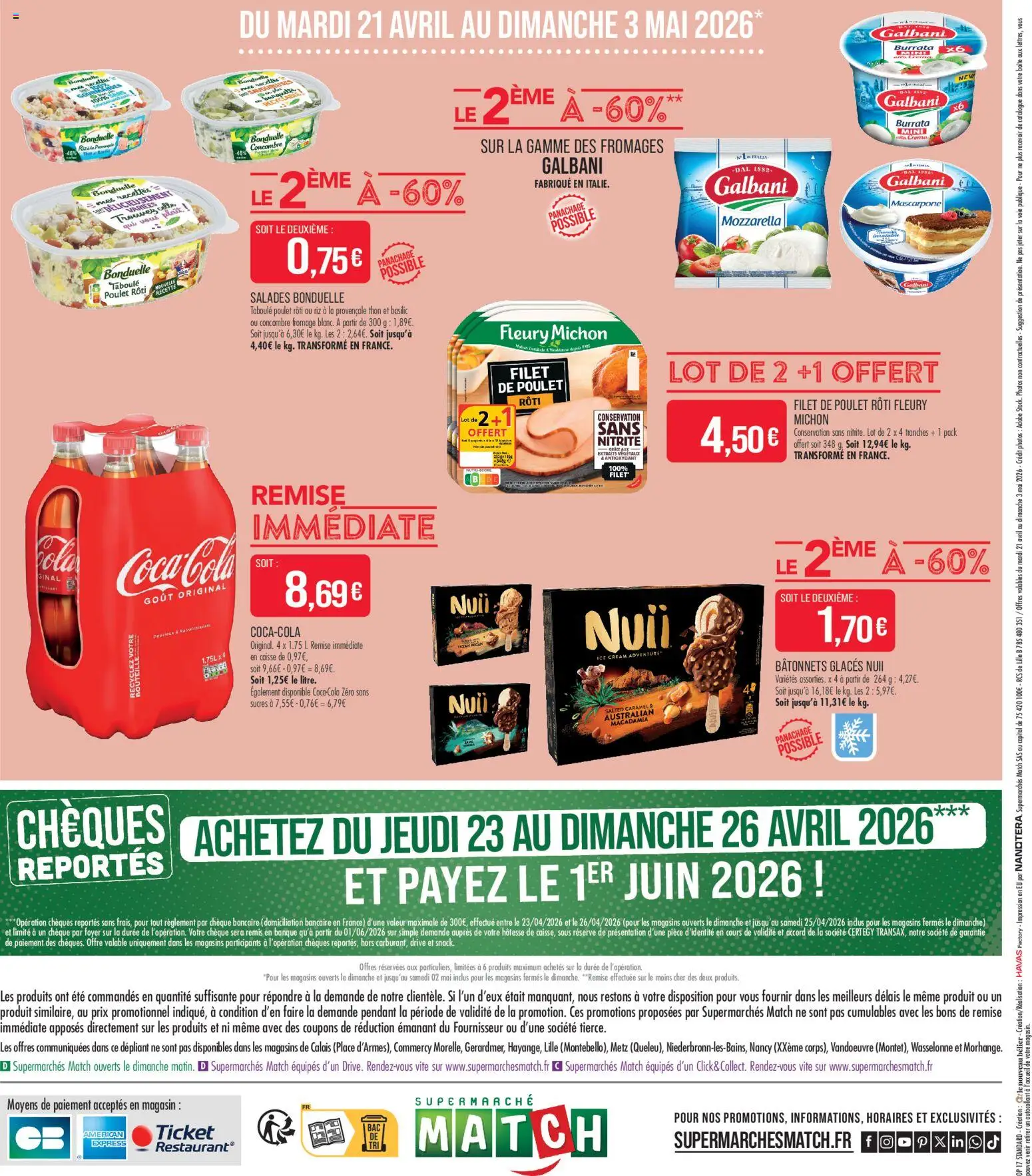 {H1} | Page: 16 | Produits: Glaces, Mozzarella, Fromage, Riz